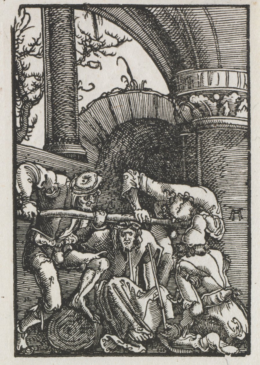 De Val en Verlossing van de Mens: Christus gekroond met Doornen door Albrecht Altdorfer