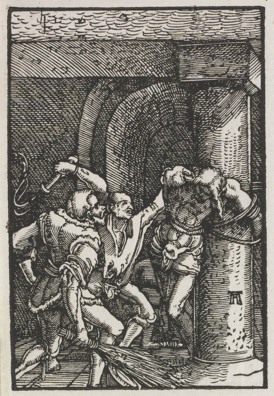 De Val en Verlossing van de Mens: Geseling van Christus door Albrecht Altdorfer