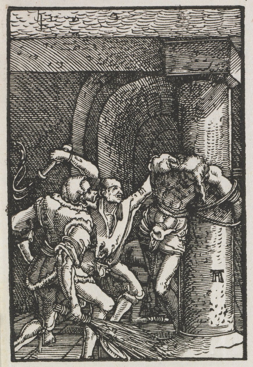 De val en verlossing van de mens: Geseling van Christus door Albrecht Altdorfer