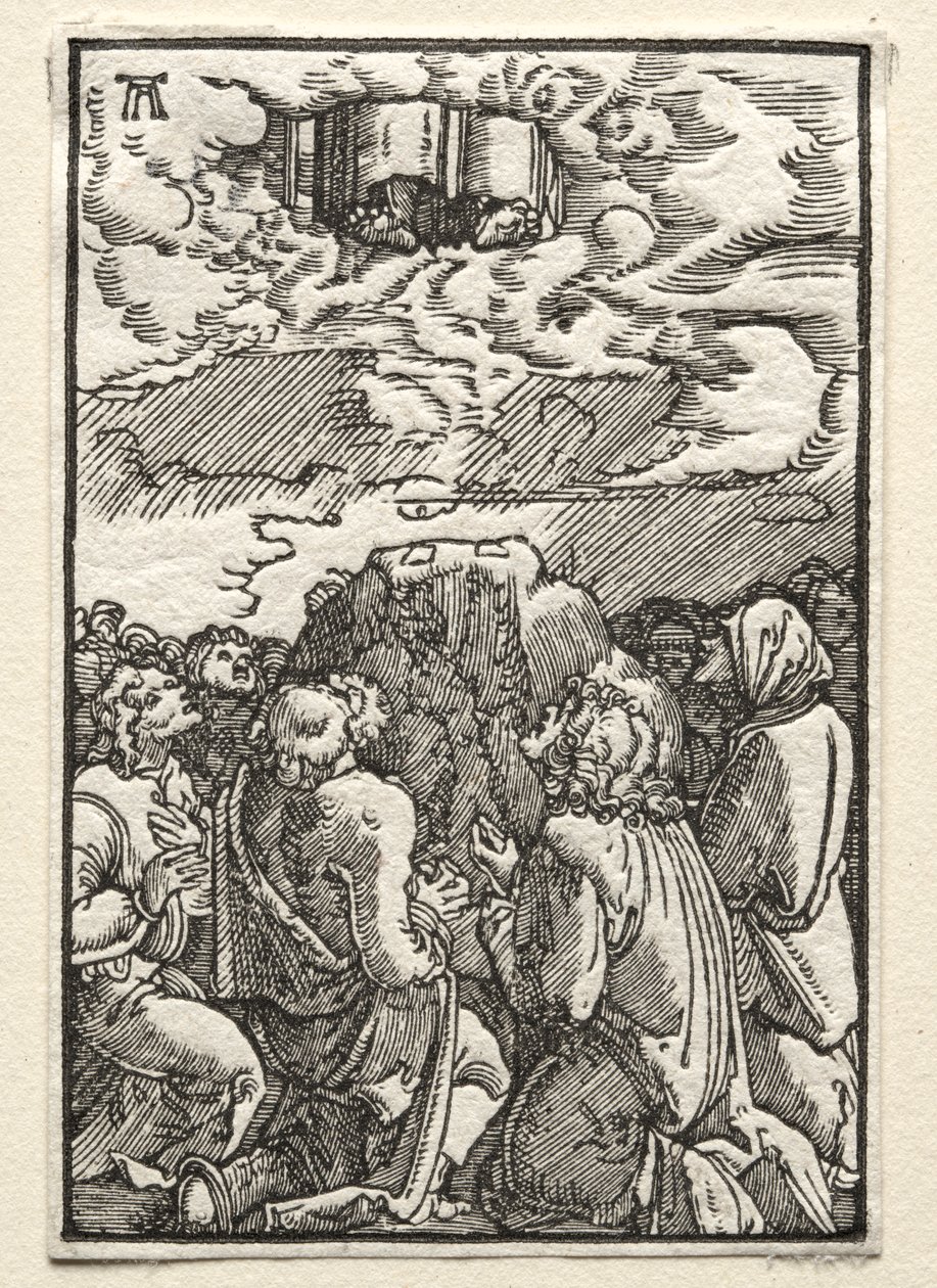 De val en verlossing van de mens: De hemelvaart door Albrecht Altdorfer
