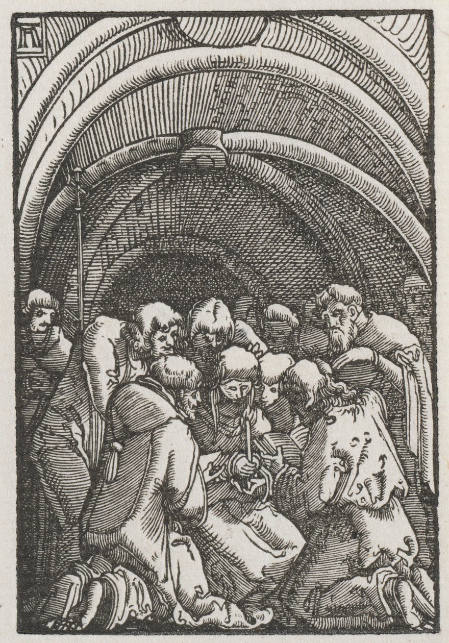 De Val en Verlossing van de Mens: De Dood van de Maagd door Albrecht Altdorfer