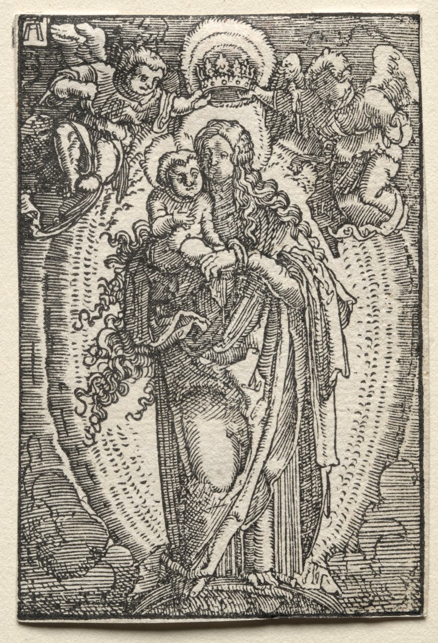De Val en Verlossing van de Mens: De Maagd als Koningin van de Hemel, ca. 1515 door Albrecht Altdorfer