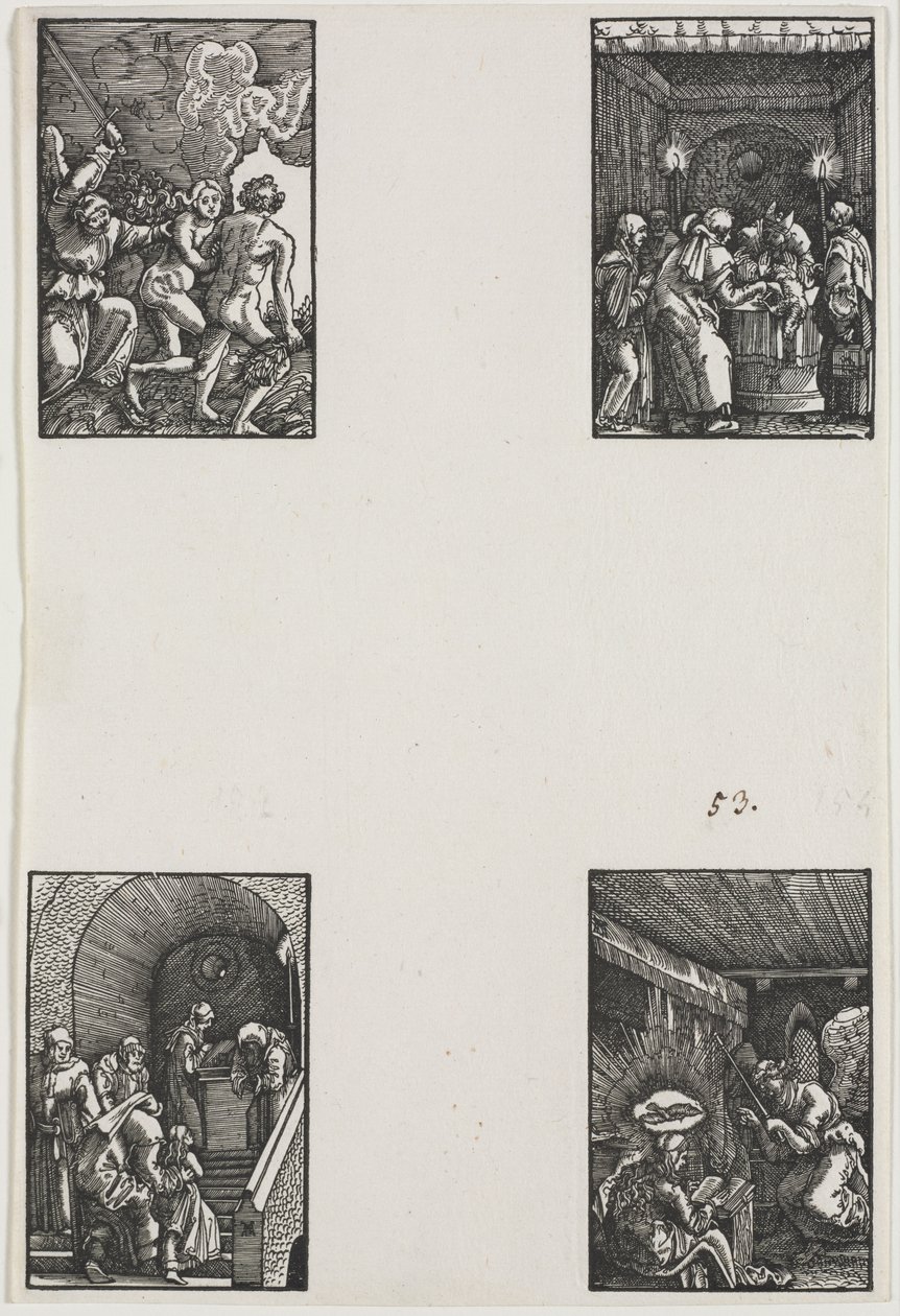 De val en verlossing van de mens door Albrecht Altdorfer