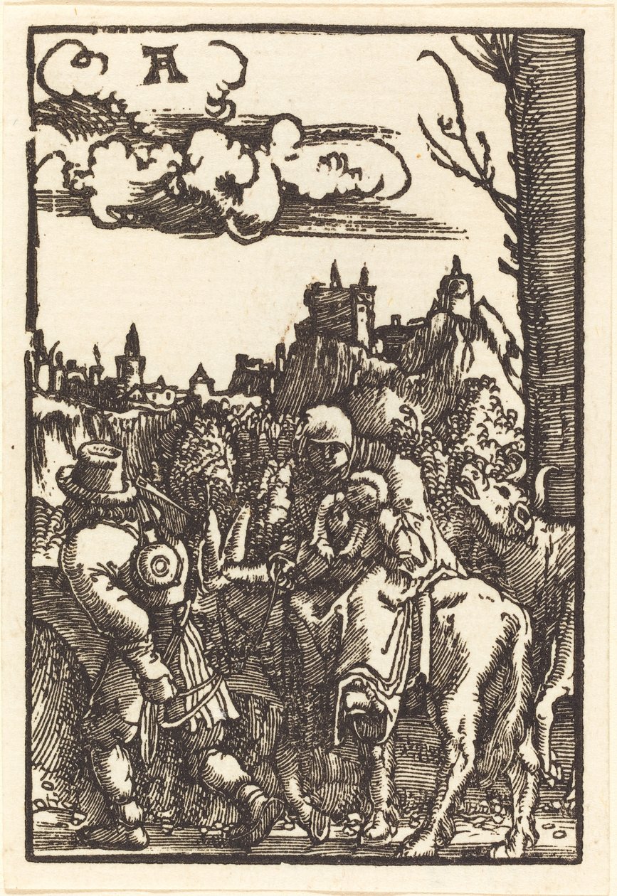 De vlucht naar Egypte door Albrecht Altdorfer