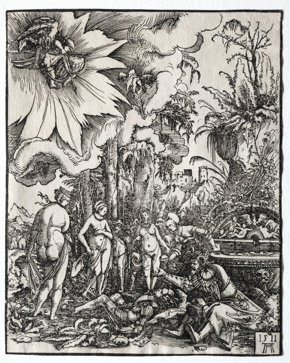 Het Oordeel van Paris door Albrecht Altdorfer