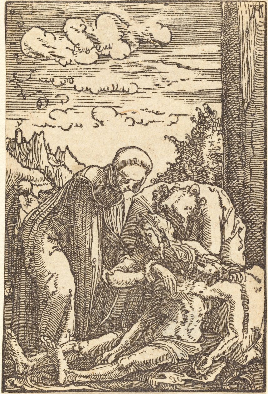 De rouw om Christus door Albrecht Altdorfer