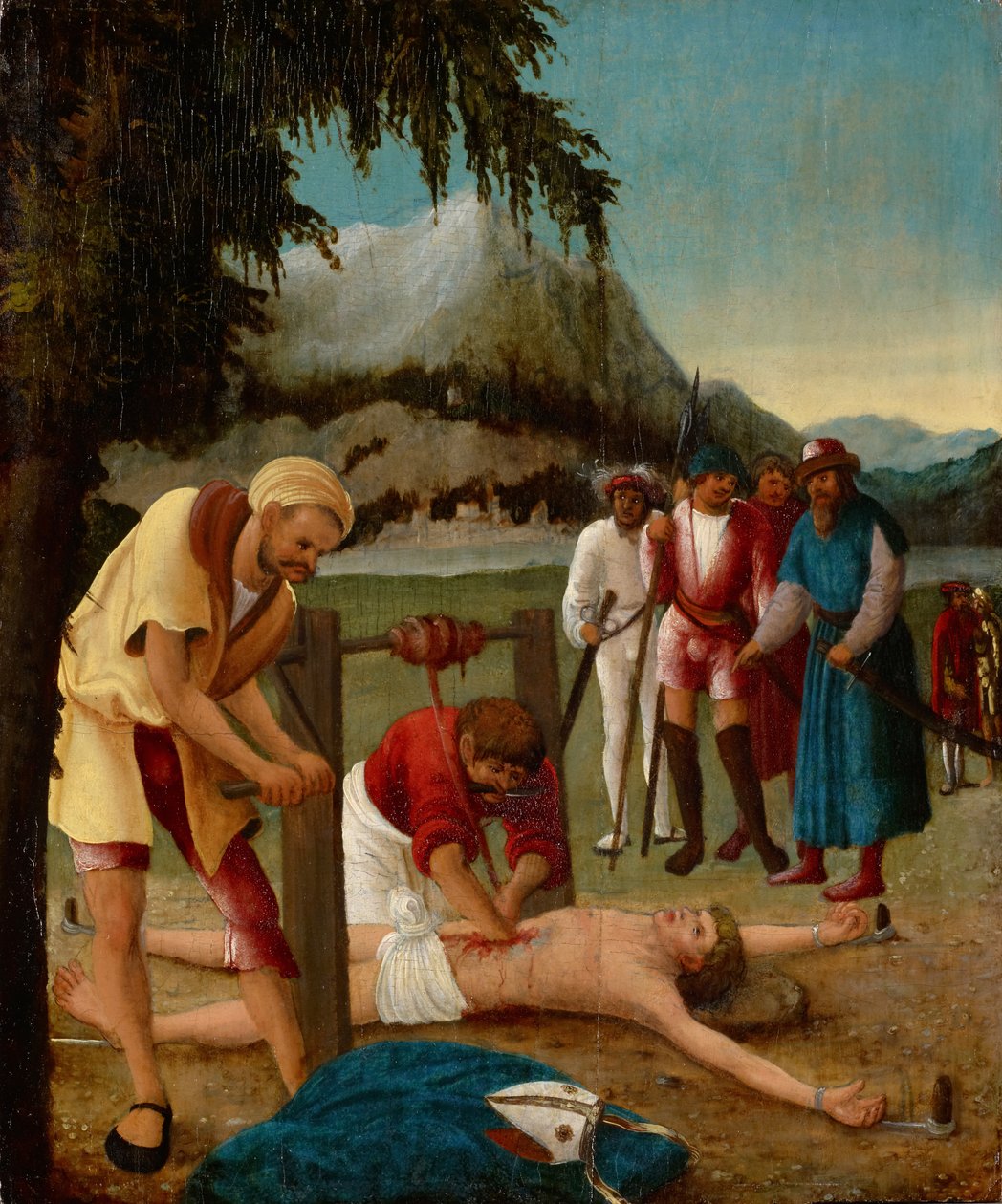 Het Martelaarschap van Sint Erasmus, 1518-20 door Albrecht Altdorfer