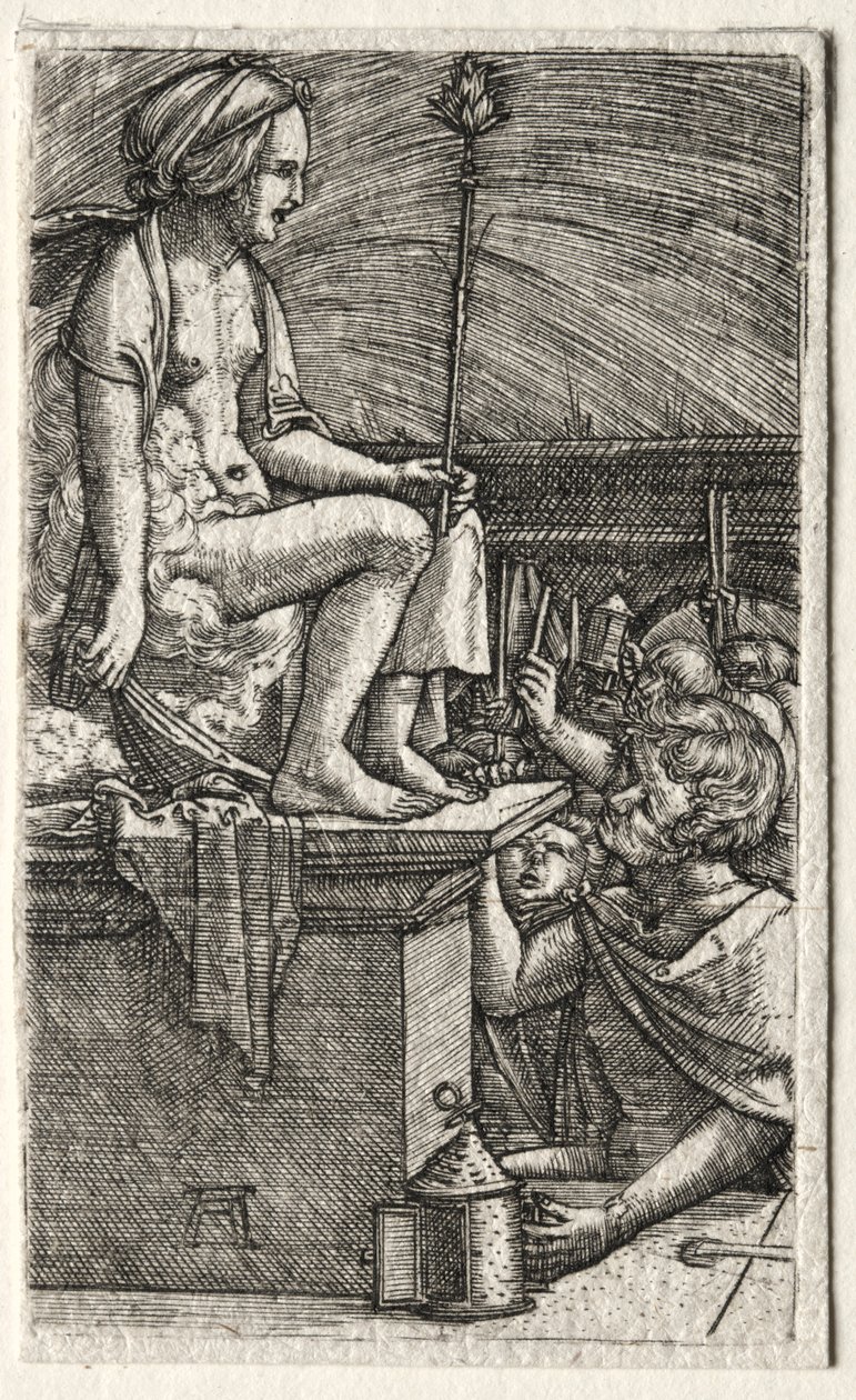 De Romeinse courtisane of De wraak van de tovenaar Virgil door Albrecht Altdorfer