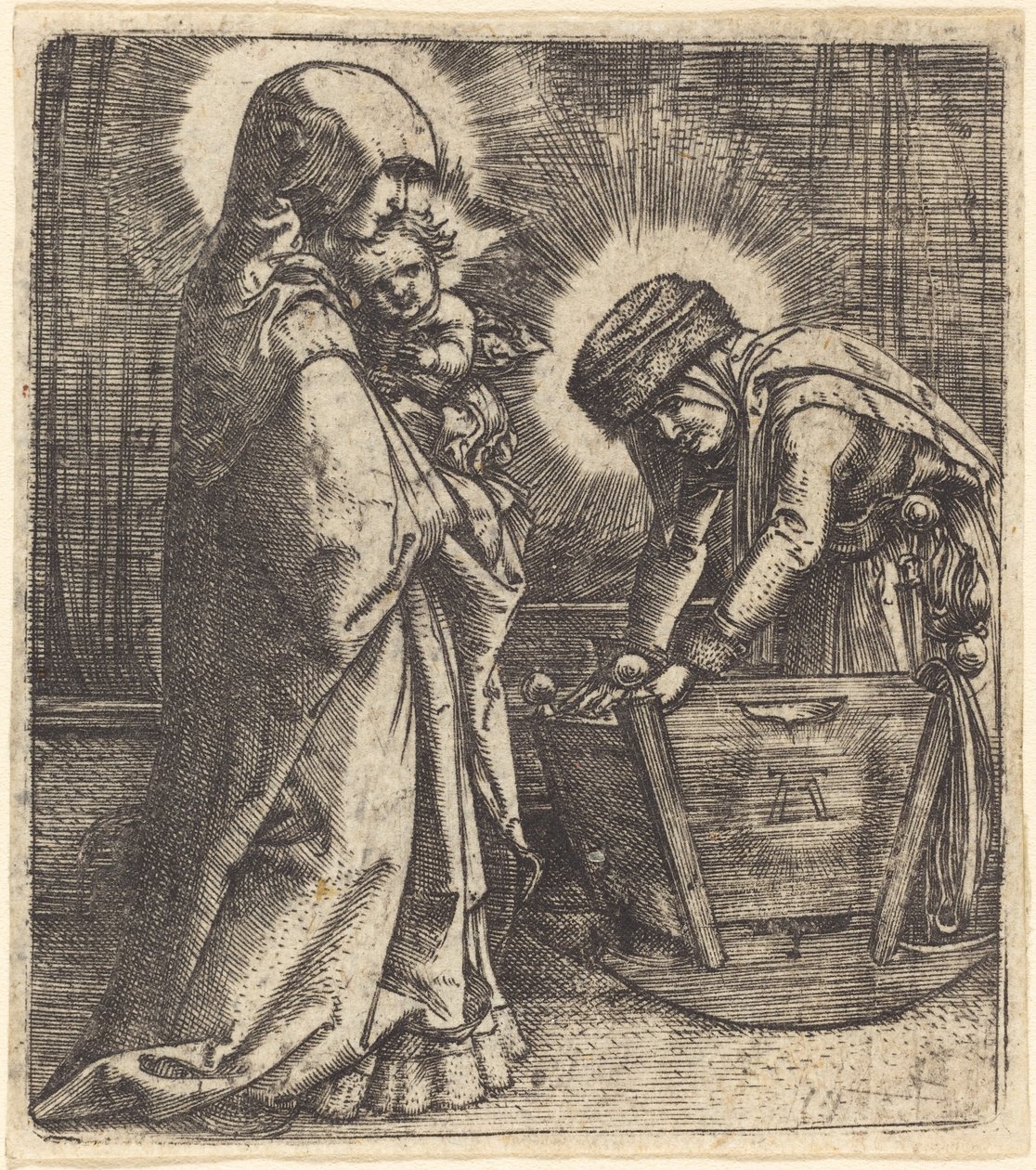 De Maagd en Kind en Sint Anna door Albrecht Altdorfer