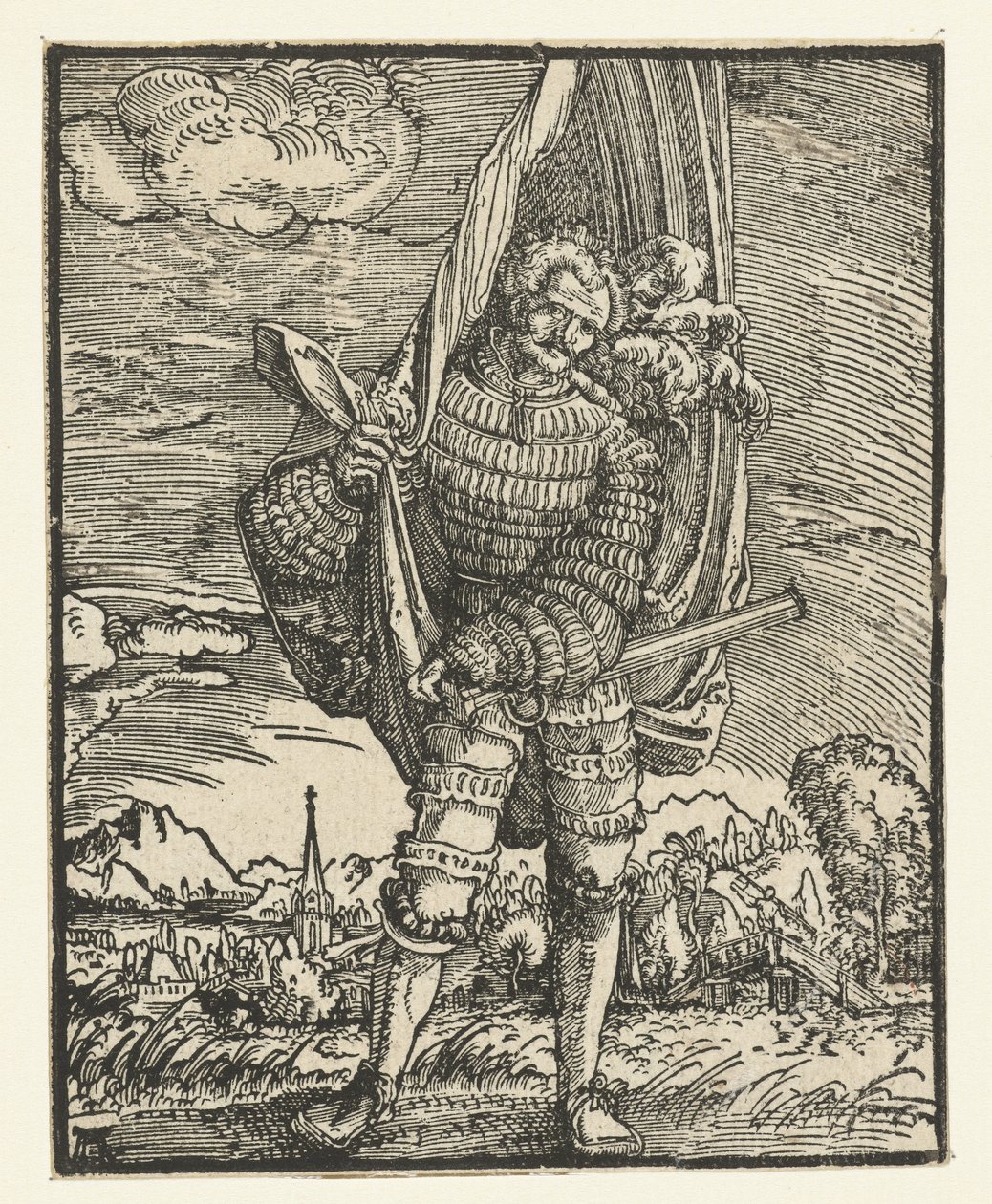 Vaandeldrager door Albrecht Altdorfer