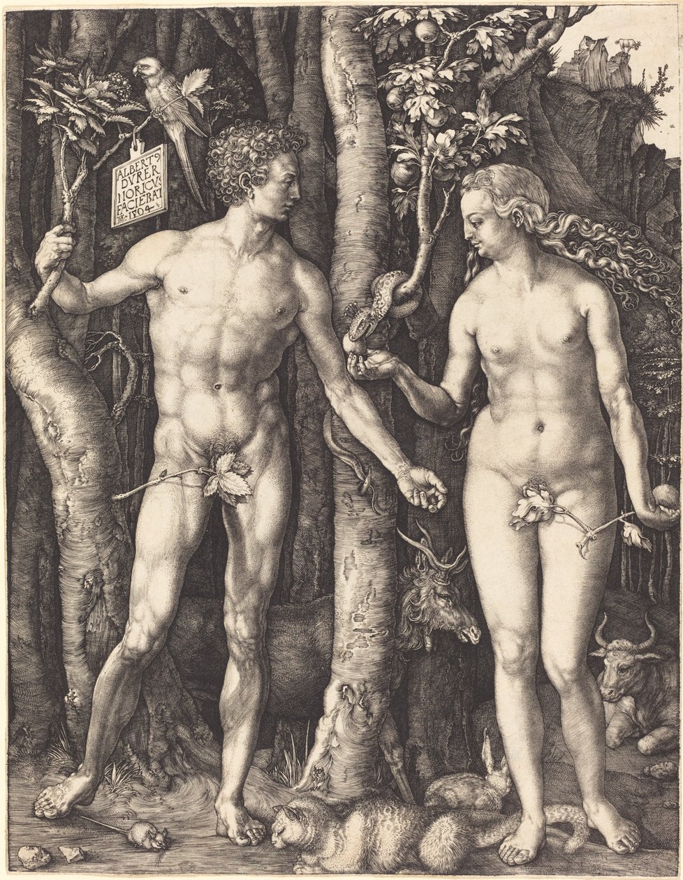 Adam en Eva door Albrecht Dürer