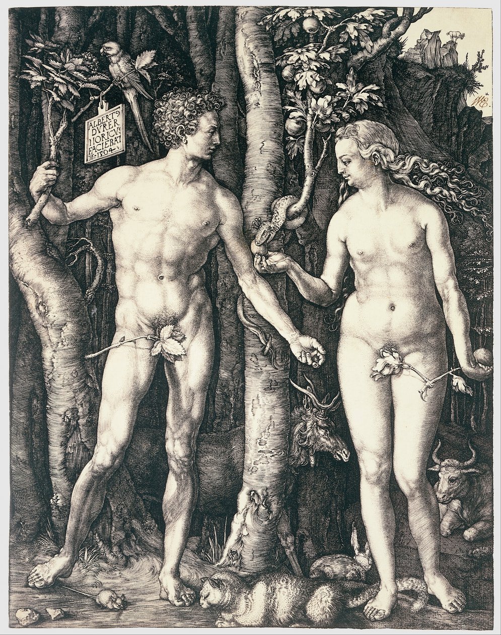 Adam en Eva door Albrecht Dürer