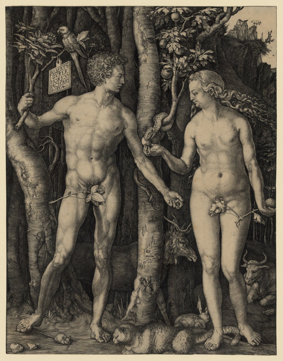 Adam en Eva door Albrecht Dürer
