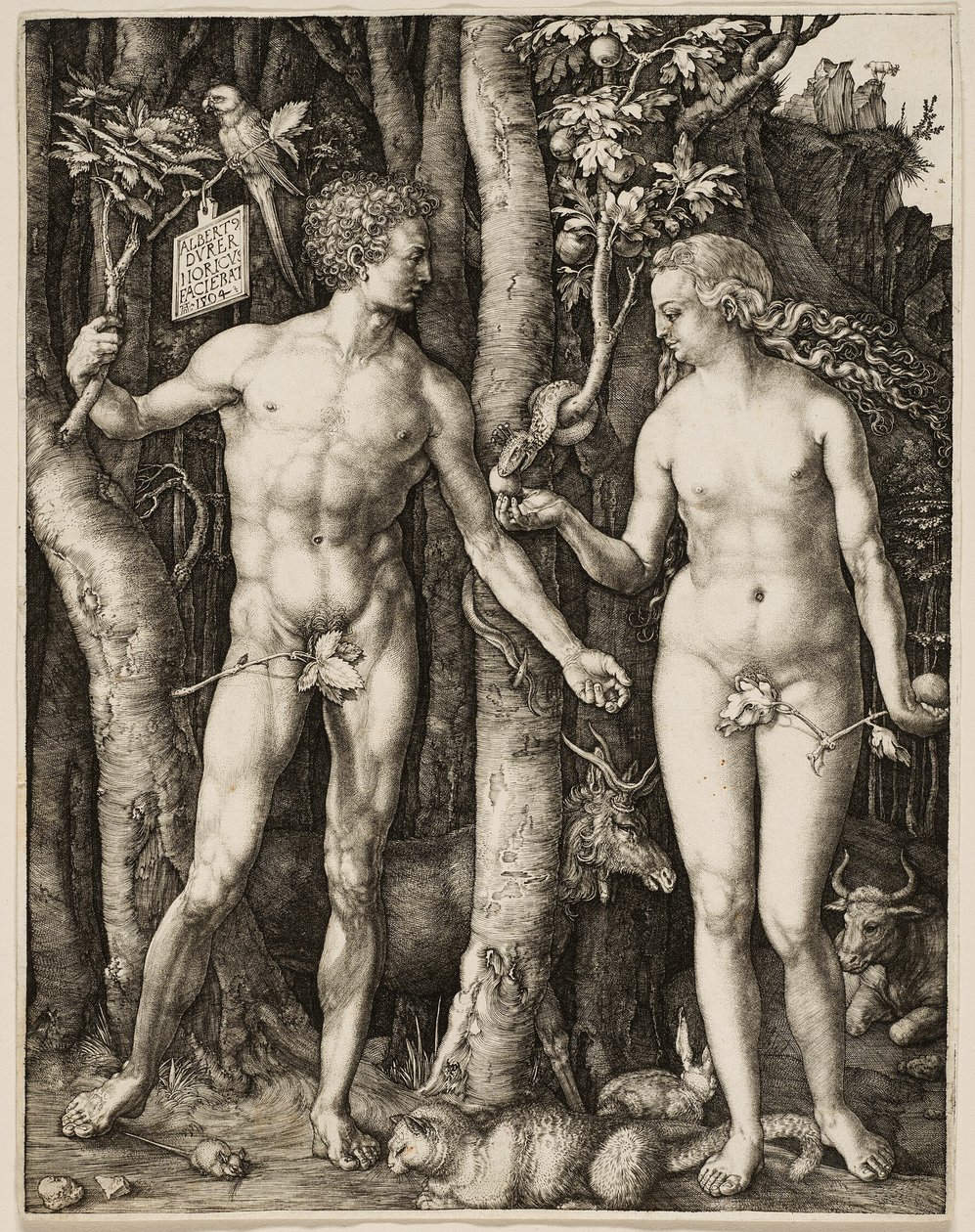 Adam en Eva door Albrecht Dürer