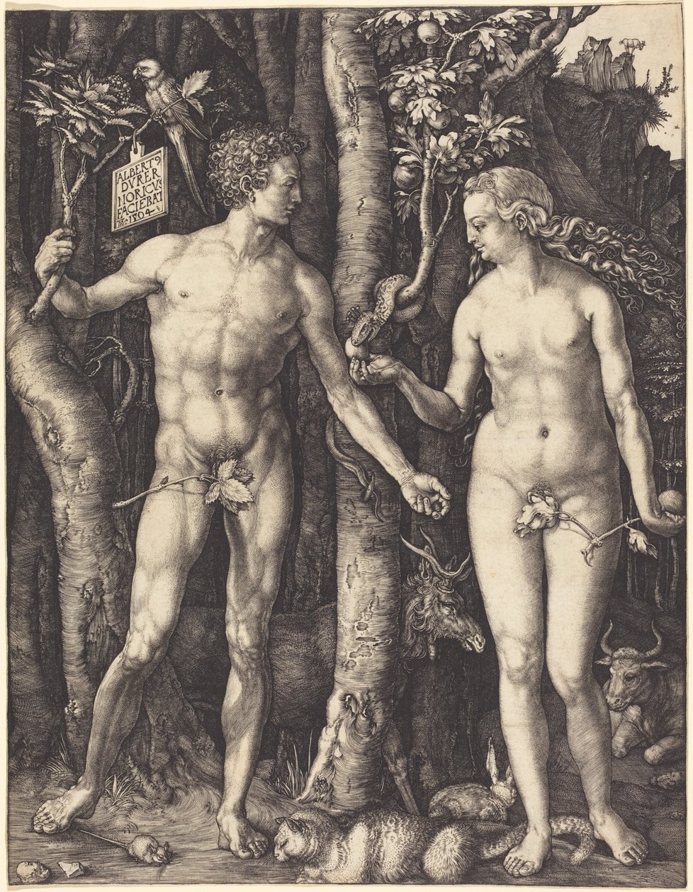 Adam en Eva door Albrecht Dürer