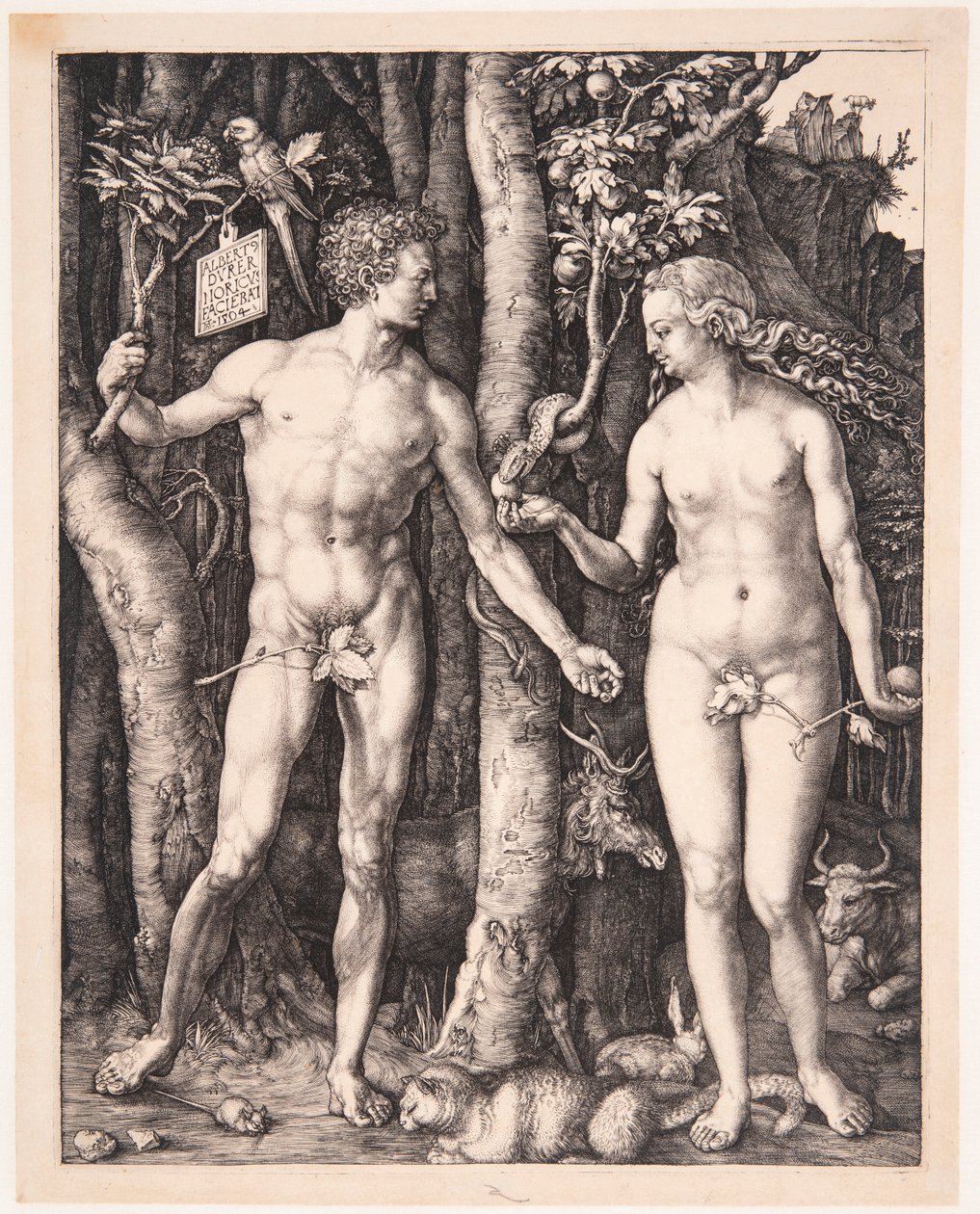 Adam en Eva door Albrecht Dürer