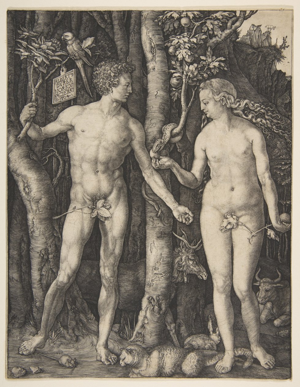 Adam en Eva door Albrecht Dürer