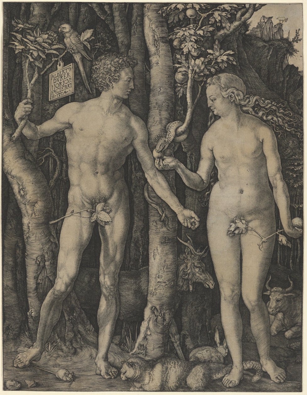 Adam en Eva door Albrecht Dürer
