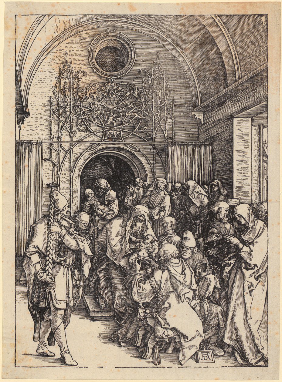 De besnijdenis van Christus, blad 11 uit de serie „Het leven van Maria” door Albrecht Dürer