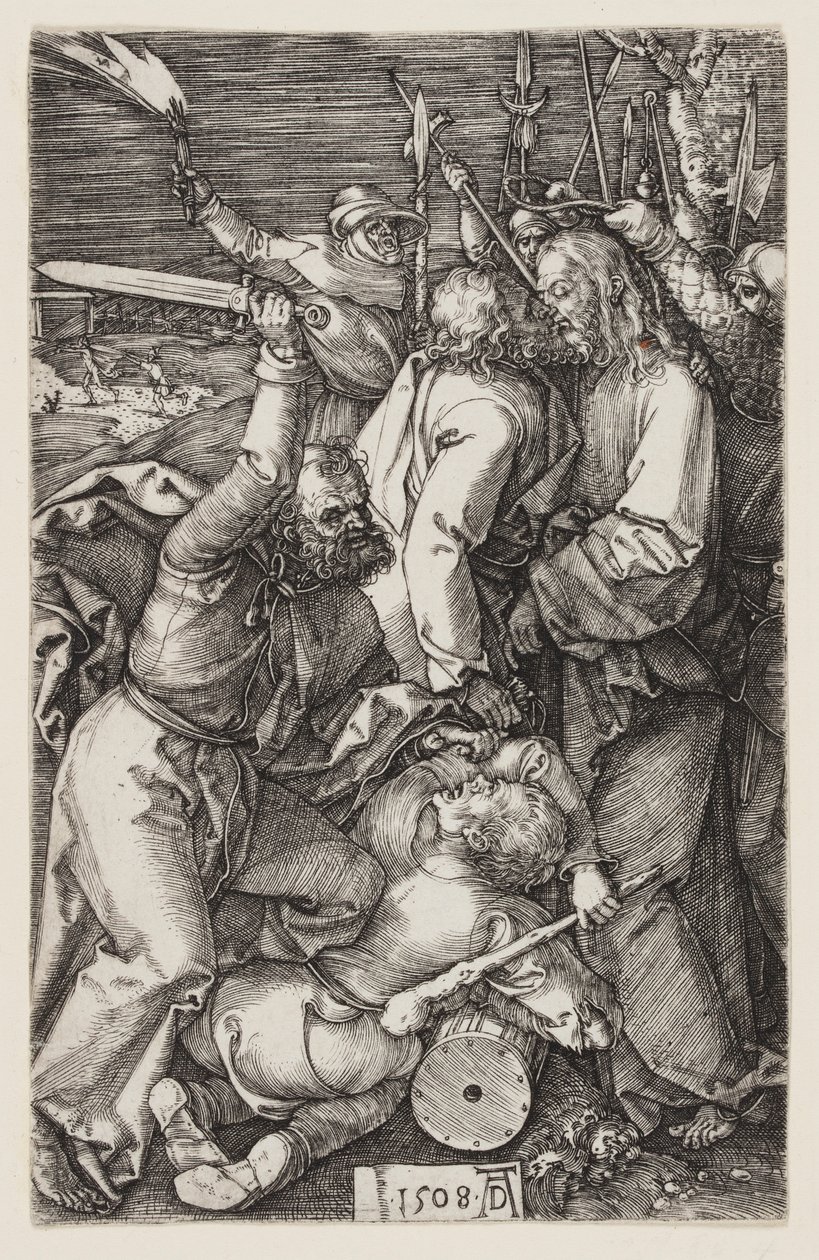 Verraad van Christus, uit De Gegraveerde Passie door Albrecht Dürer