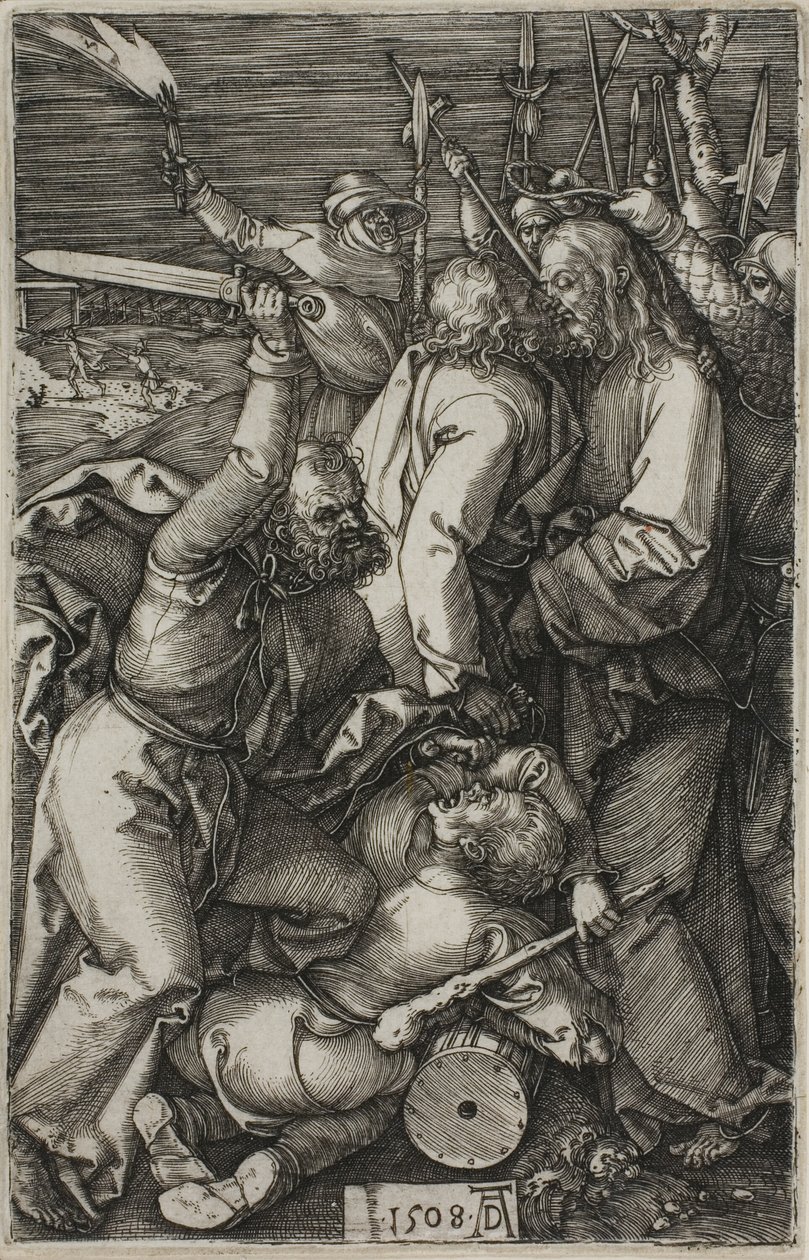 Verraad van Christus, uit De Gegraveerde Passie door Albrecht Dürer