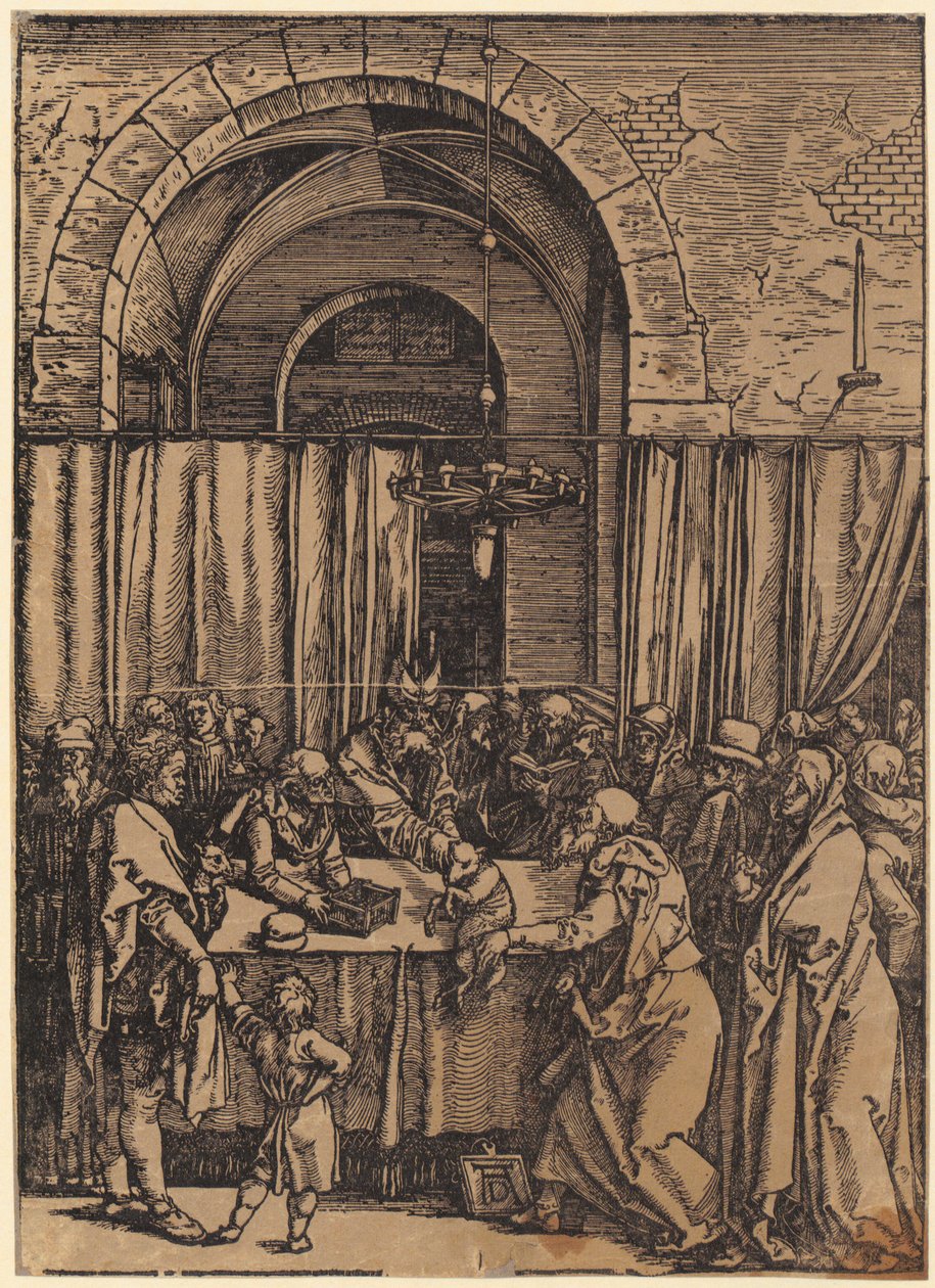 De Bewening van Christus, blad 9 uit de reeks „De Grote Passie” door Albrecht Dürer