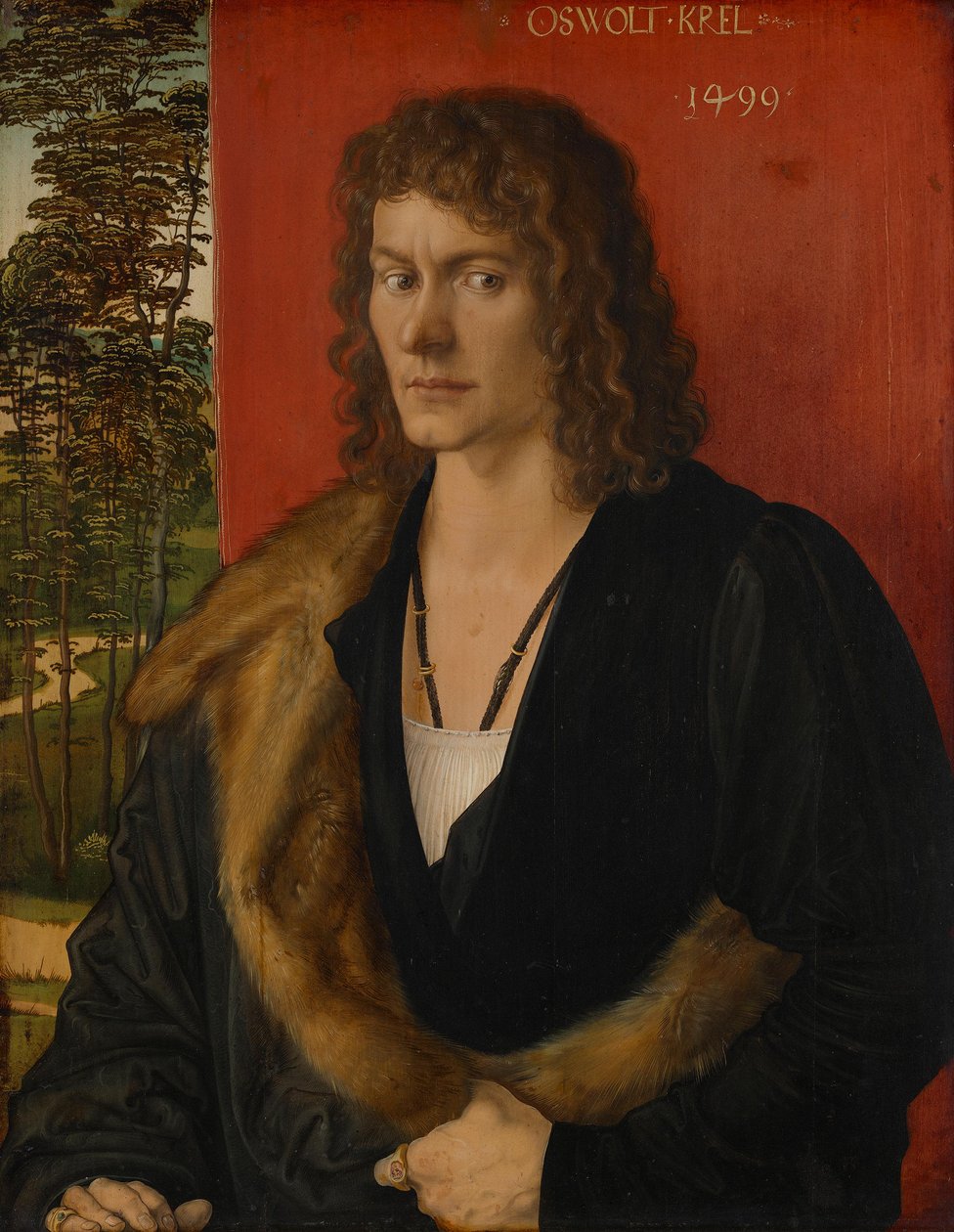 Drieluik van Oswolt Krel, middelste deel: Oswolt Krel door Albrecht Dürer