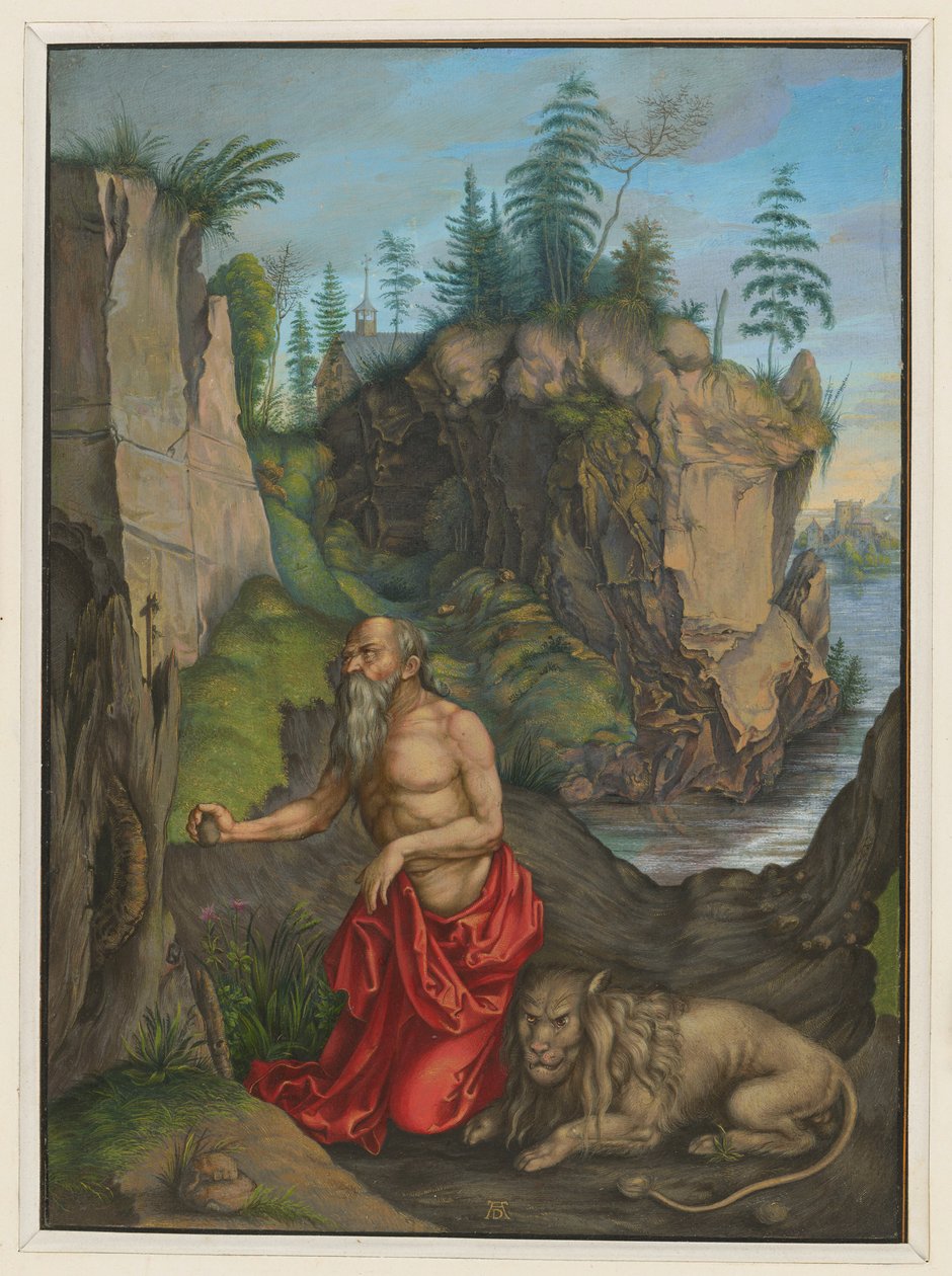 De boetedoening van de heilige Hiëronymus door Albrecht Dürer