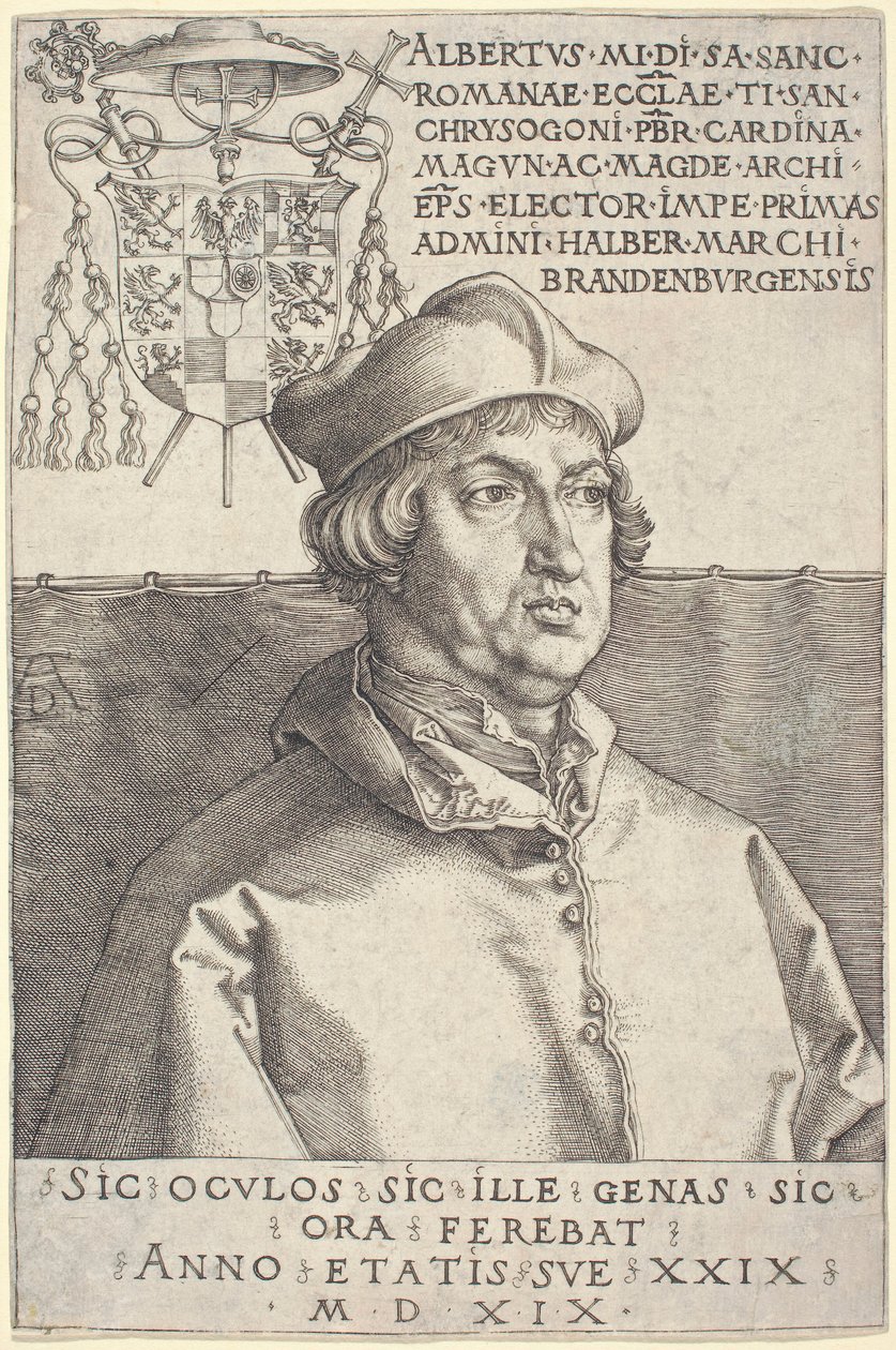 Kardinaal Albrecht van Brandenburg („Kleine Kardinaal“) door Albrecht Dürer