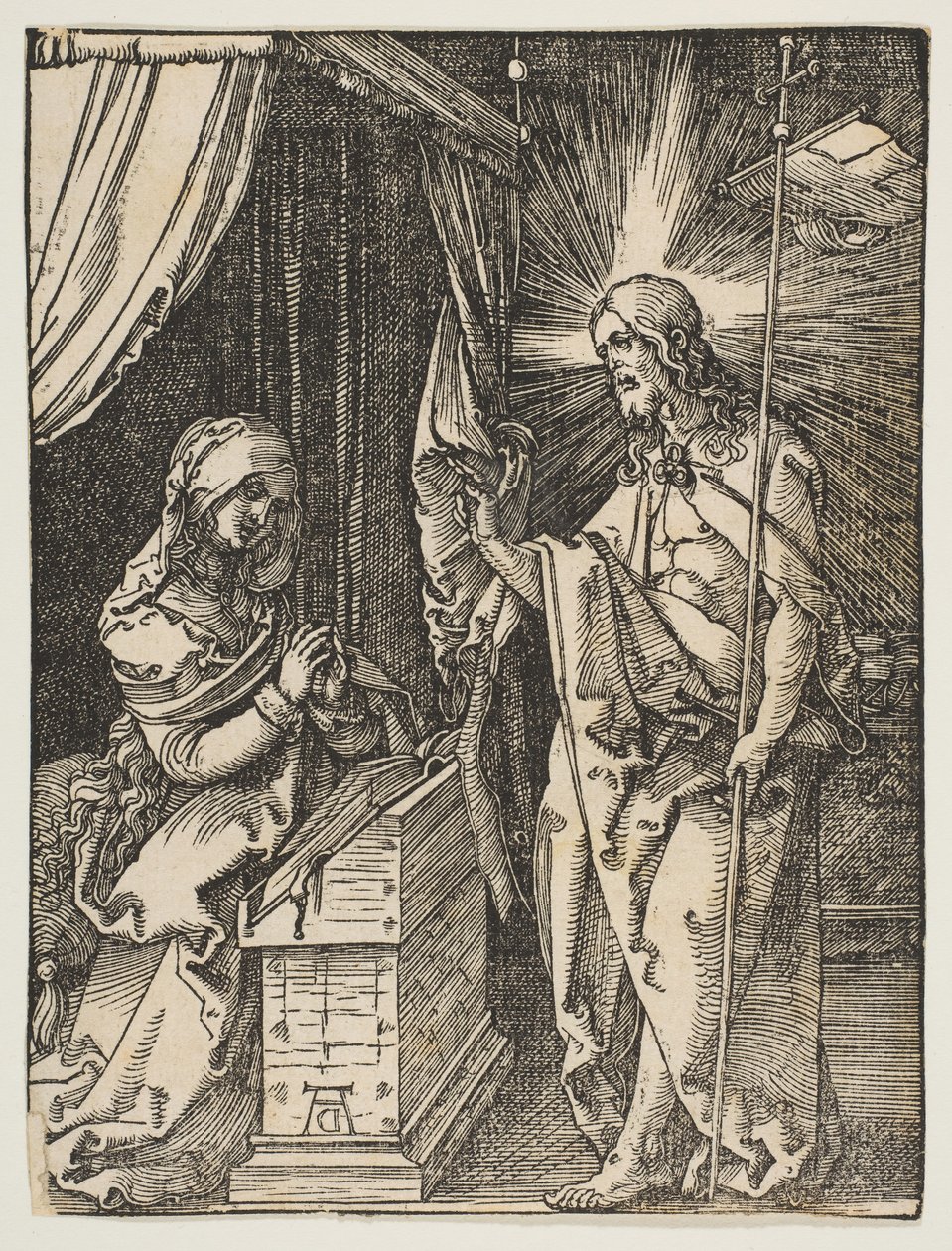 Christus verschijnt aan zijn moeder, uit De Kleine Passie door Albrecht Dürer