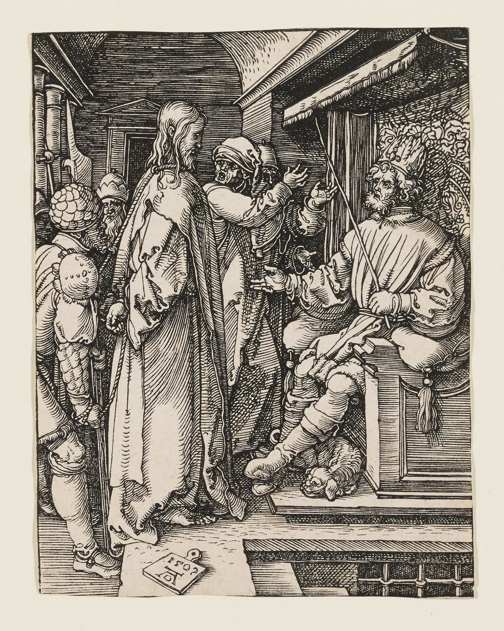 Christus voor Herodes door Albrecht Dürer