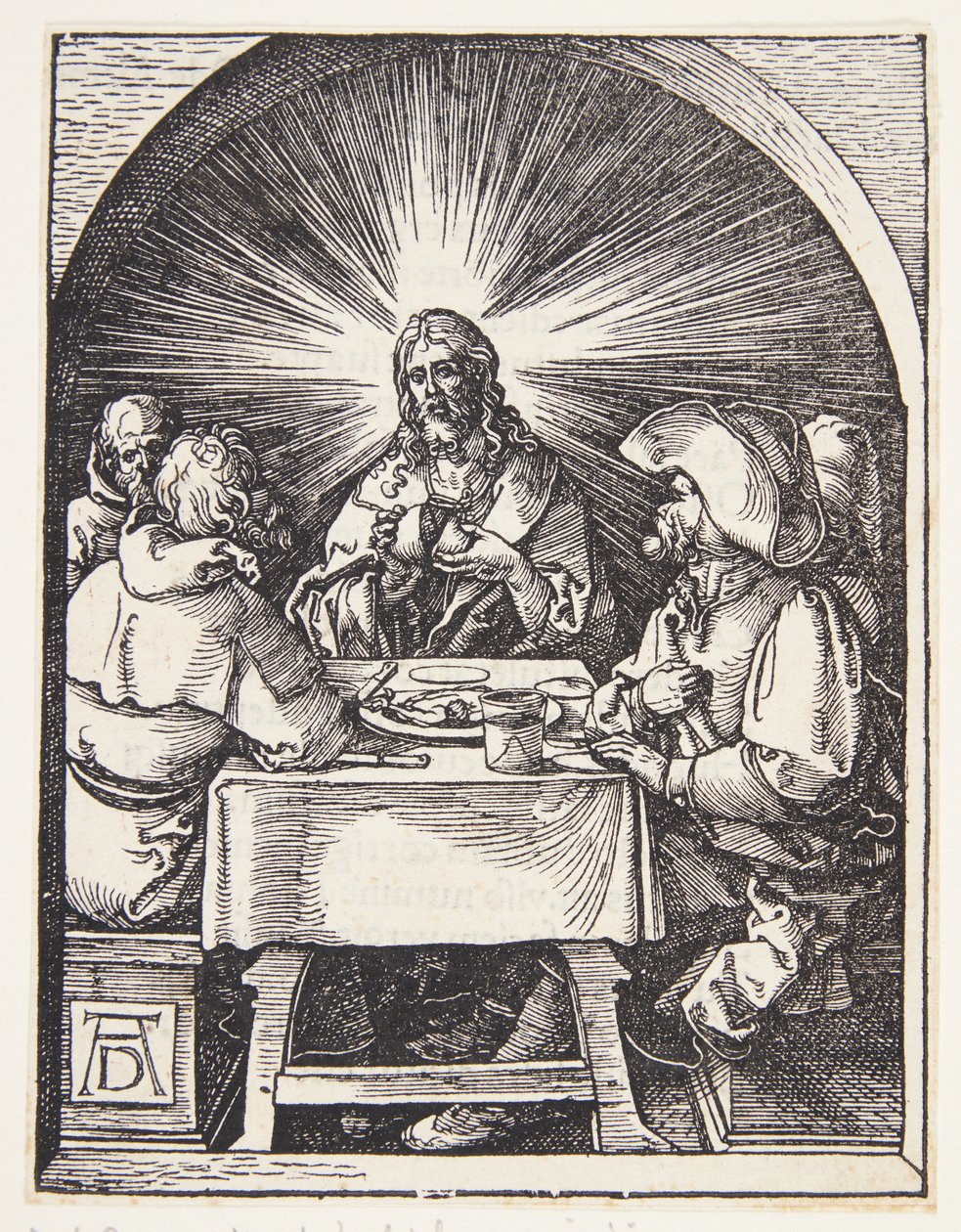 Christus in Emmaüs door Albrecht Dürer