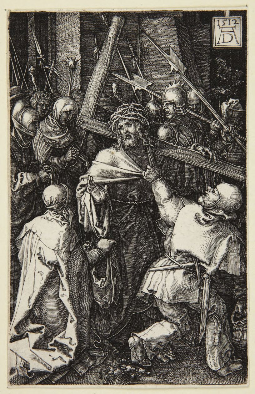 Christus draagt het kruis (serie „Engraved Passion”) door Albrecht Dürer