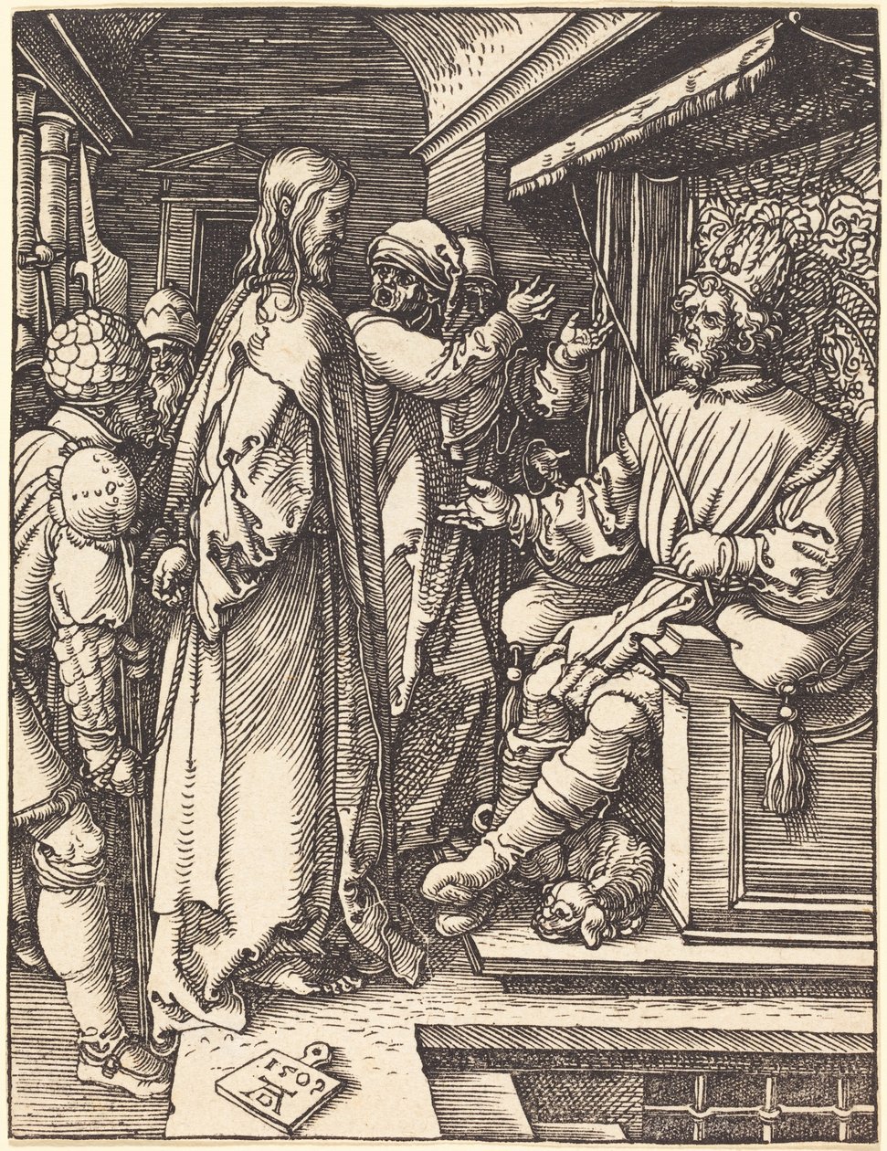 Christus voor Herodes door Albrecht Dürer