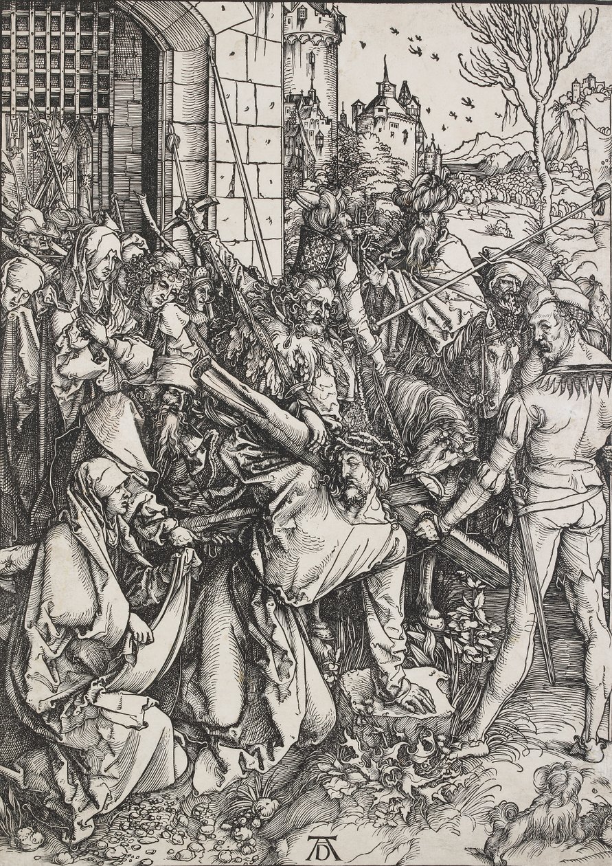 Christus draagt het kruis door Albrecht Dürer