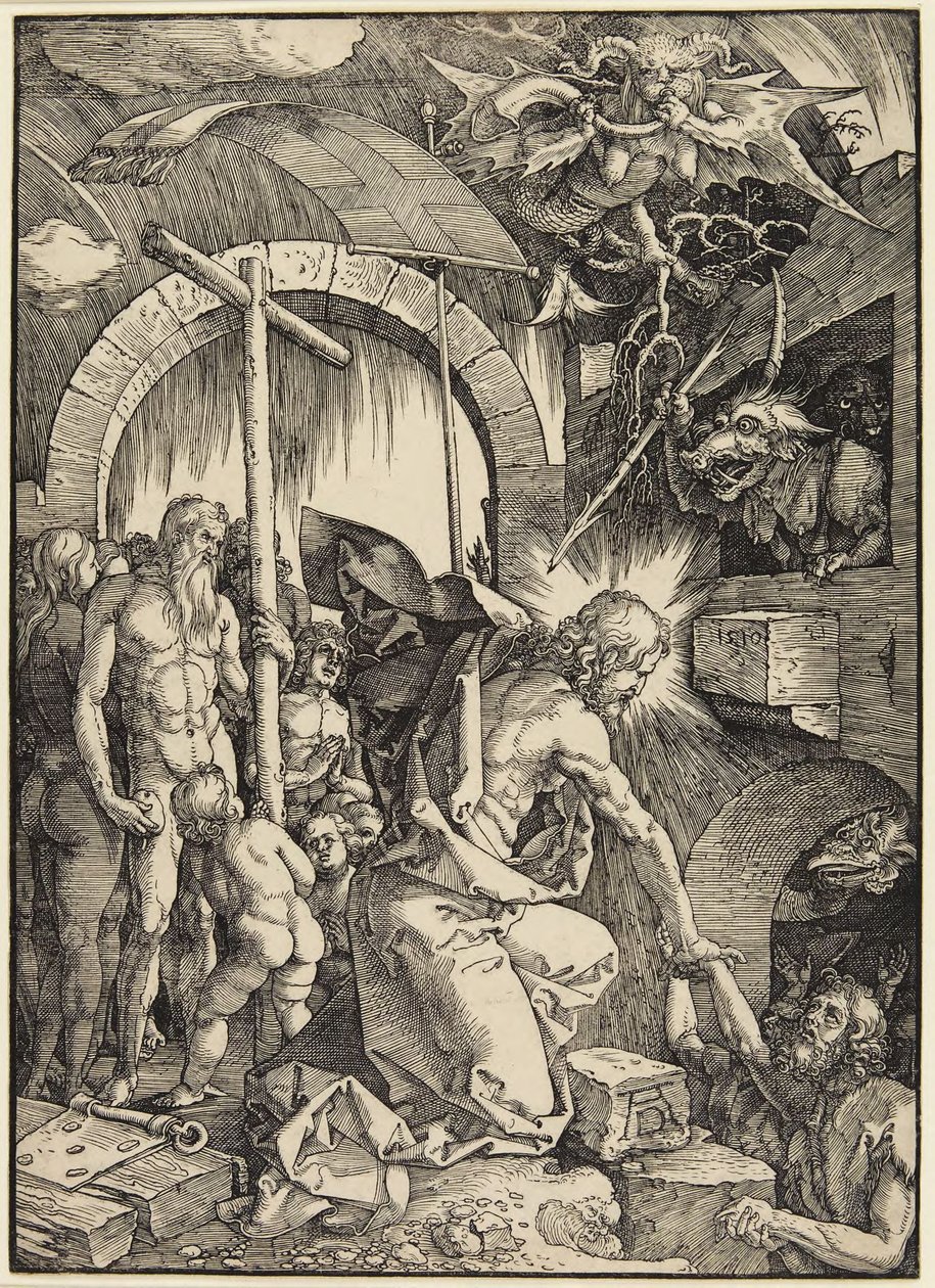 Christus in het voorgeborchte door Albrecht Dürer