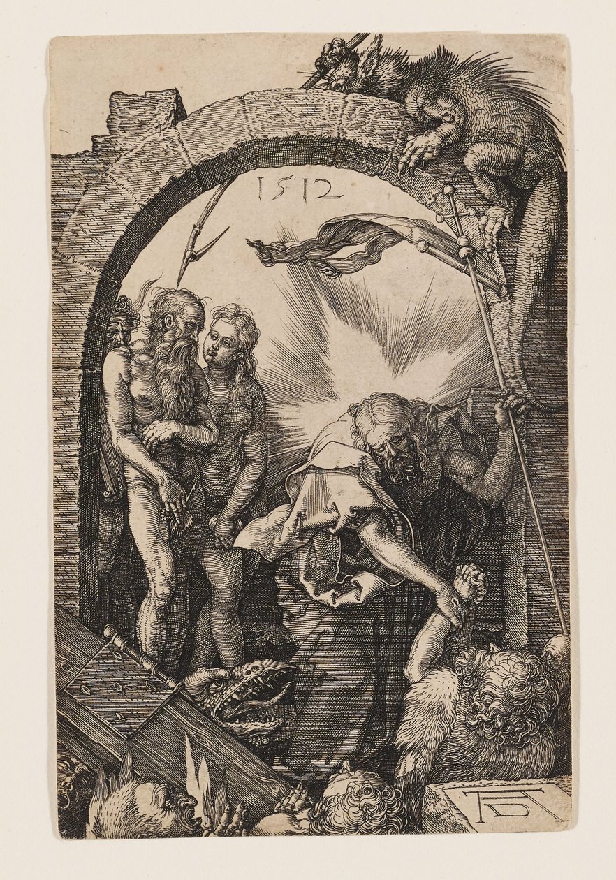 Christus in het voorgeborchte door Albrecht Dürer