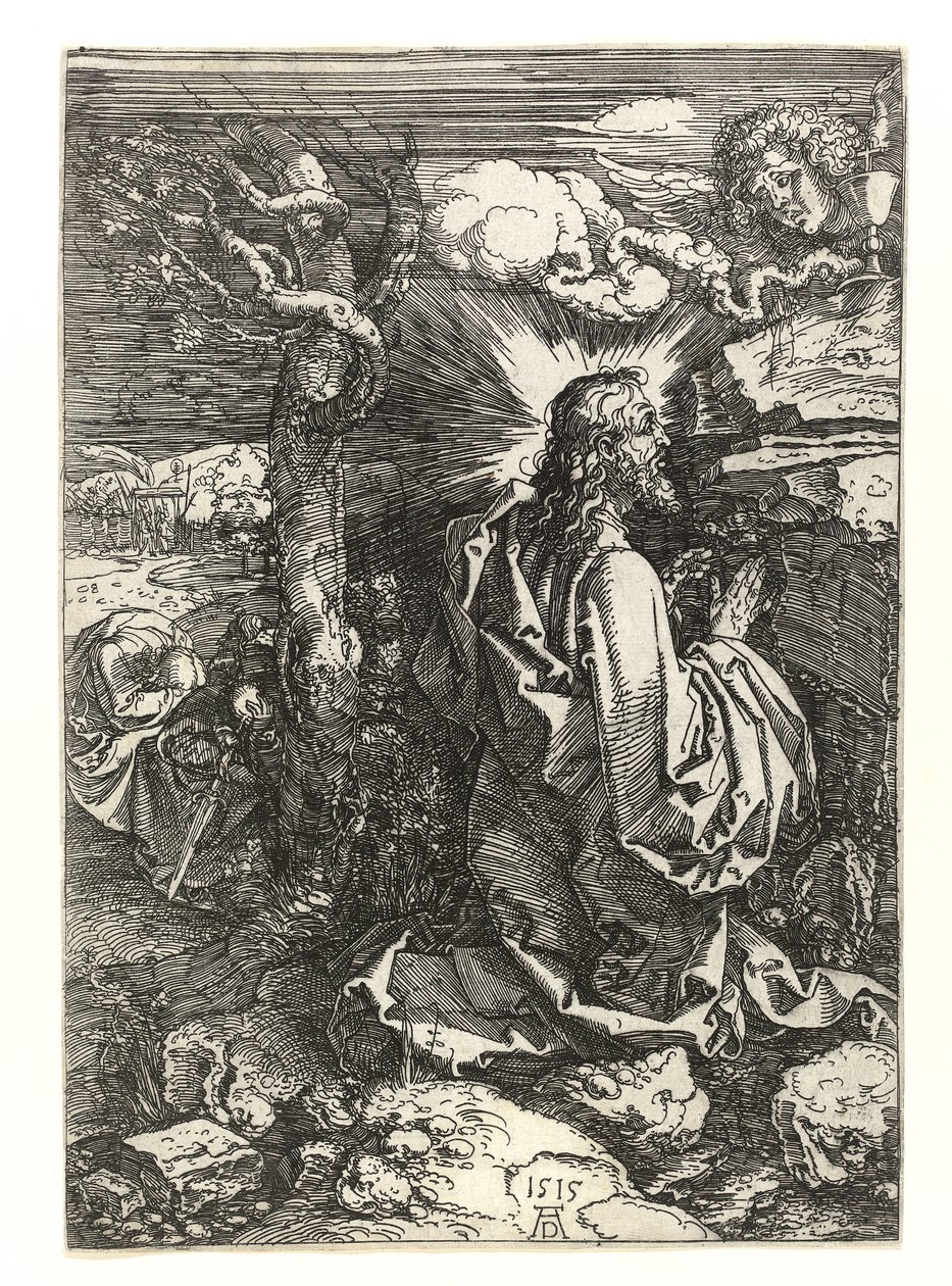 Christus in de tuin van olijfbomen, 1515 door Albrecht Dürer