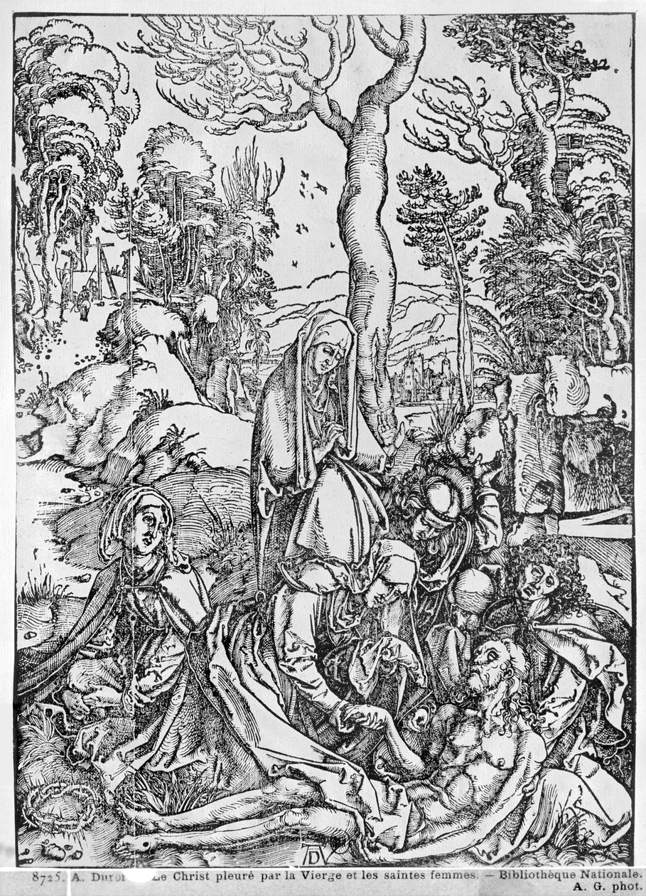 Christus betreurd door de Maagd en de vrouwelijke heiligen, uit 