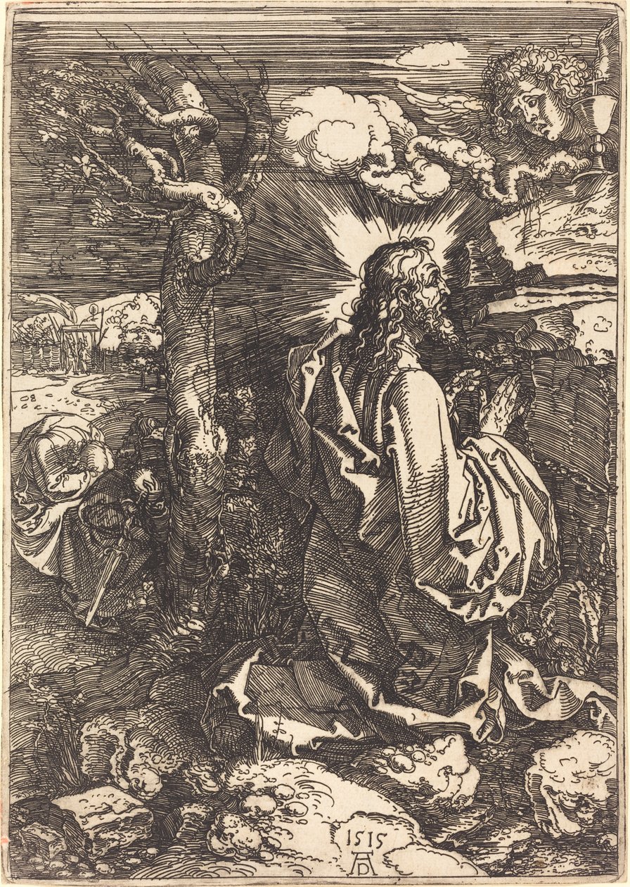 Christus op de Olijfberg door Albrecht Dürer