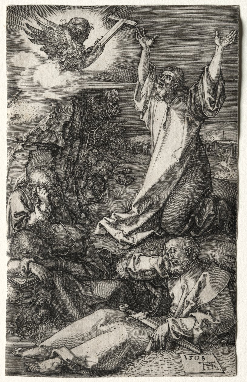 Christus op de Olijfberg door Albrecht Dürer