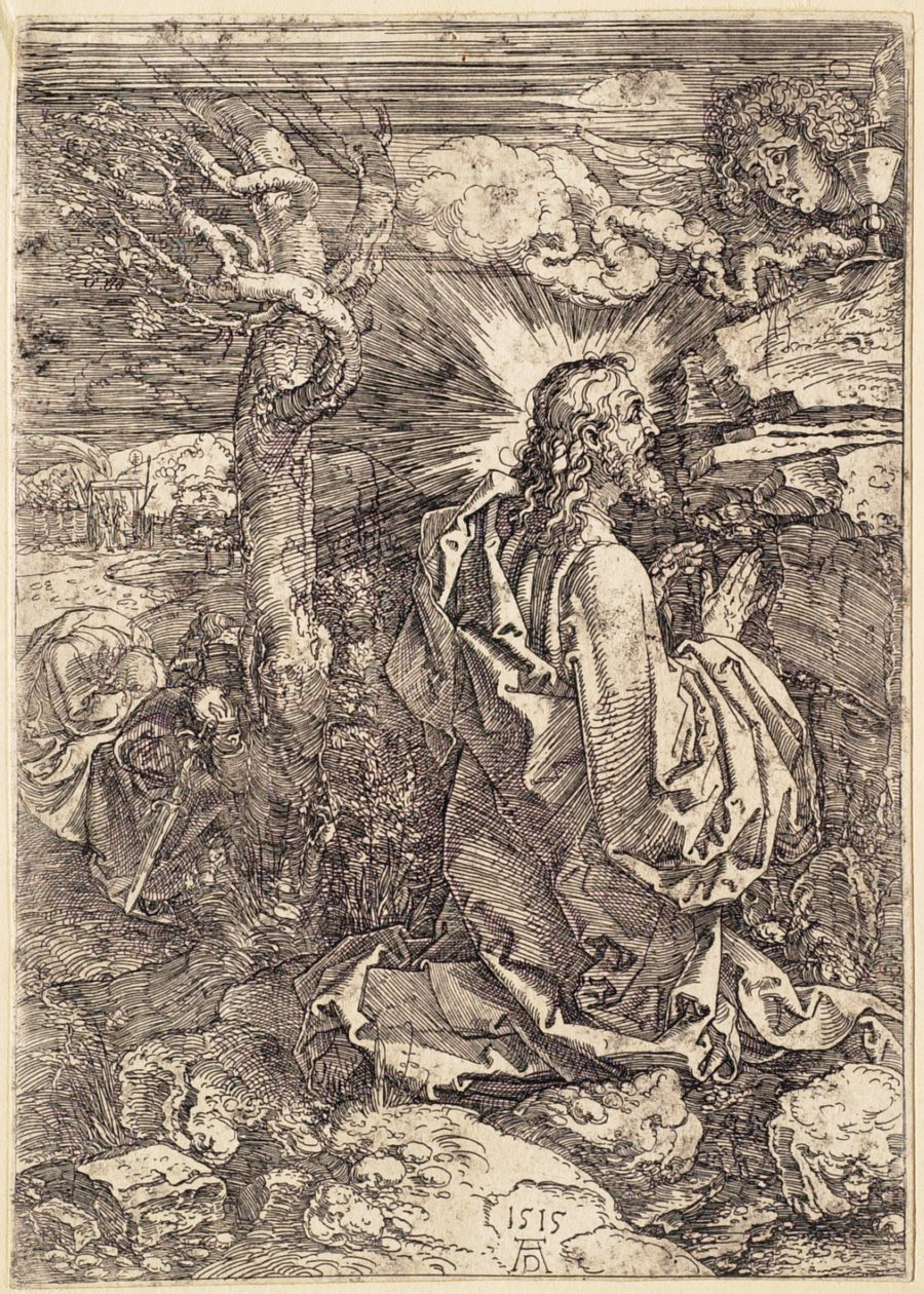 Christus op de Olijfberg door Albrecht Dürer