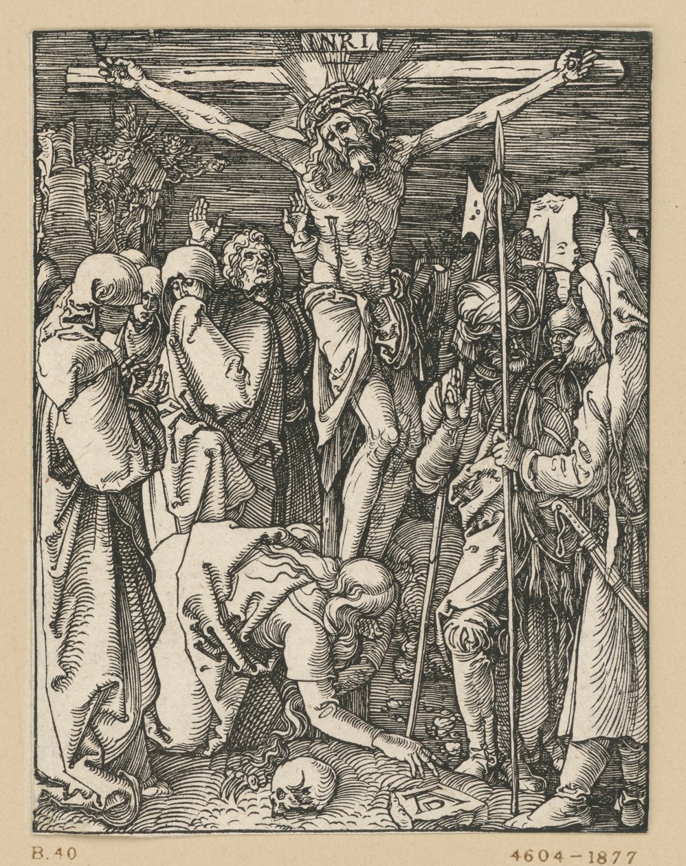 De kruisiging van Christus (Kleine Passie) door Albrecht Dürer