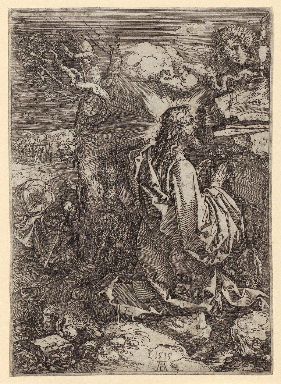 Christus op de Olijfberg door Albrecht Dürer