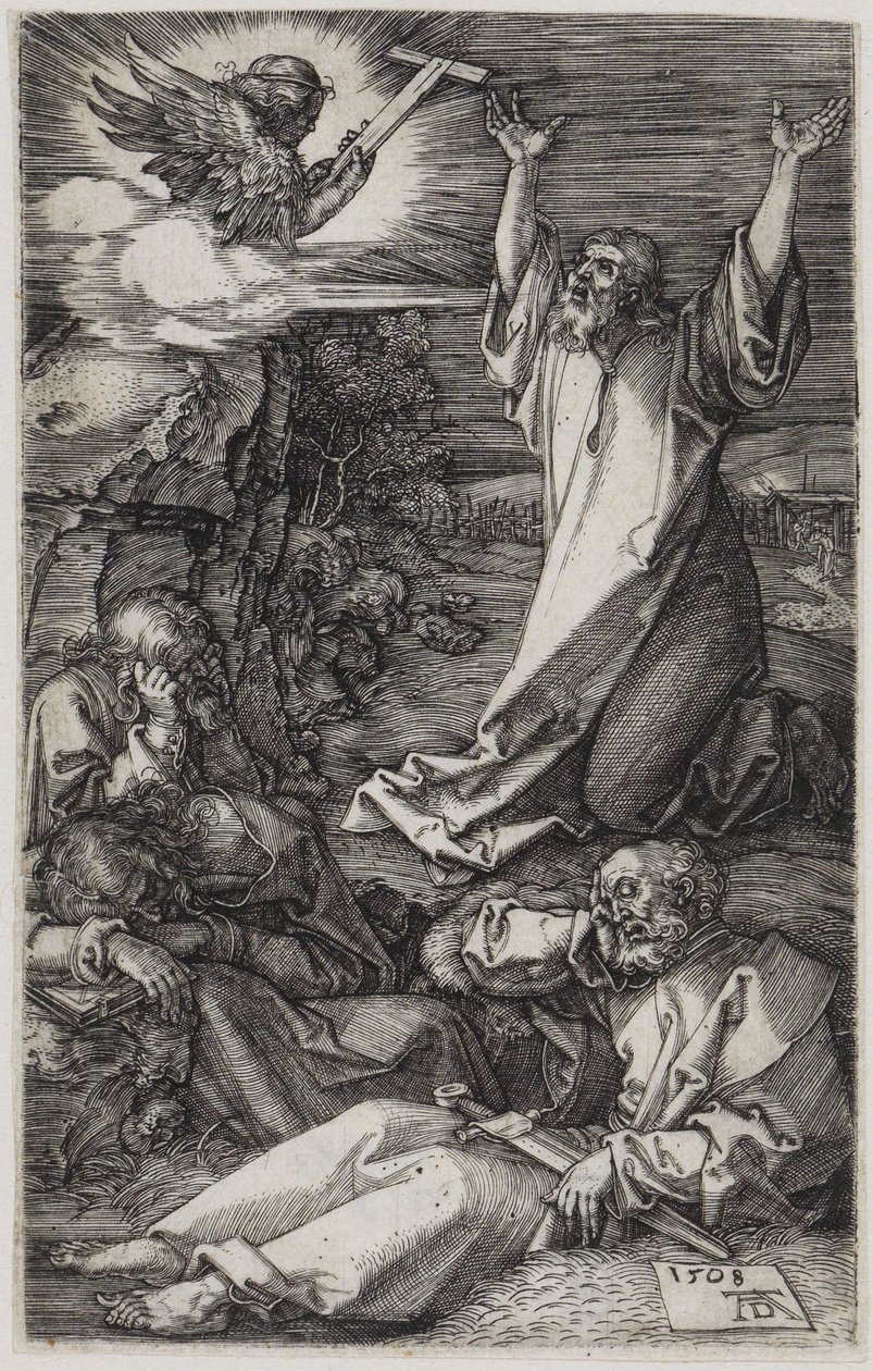 Christus op de Olijfberg door Albrecht Dürer