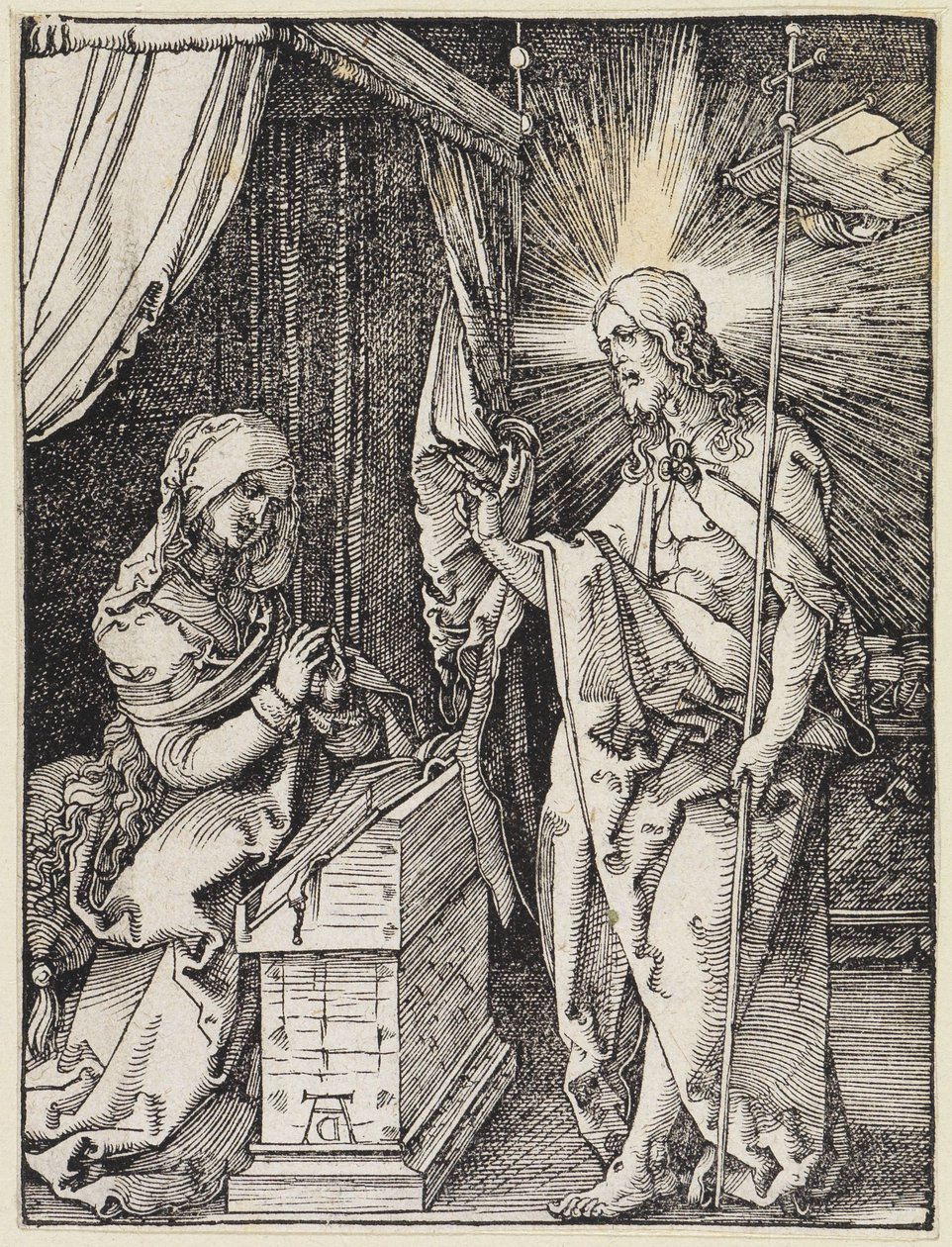 Christus verschijnt aan zijn moeder door Albrecht Dürer