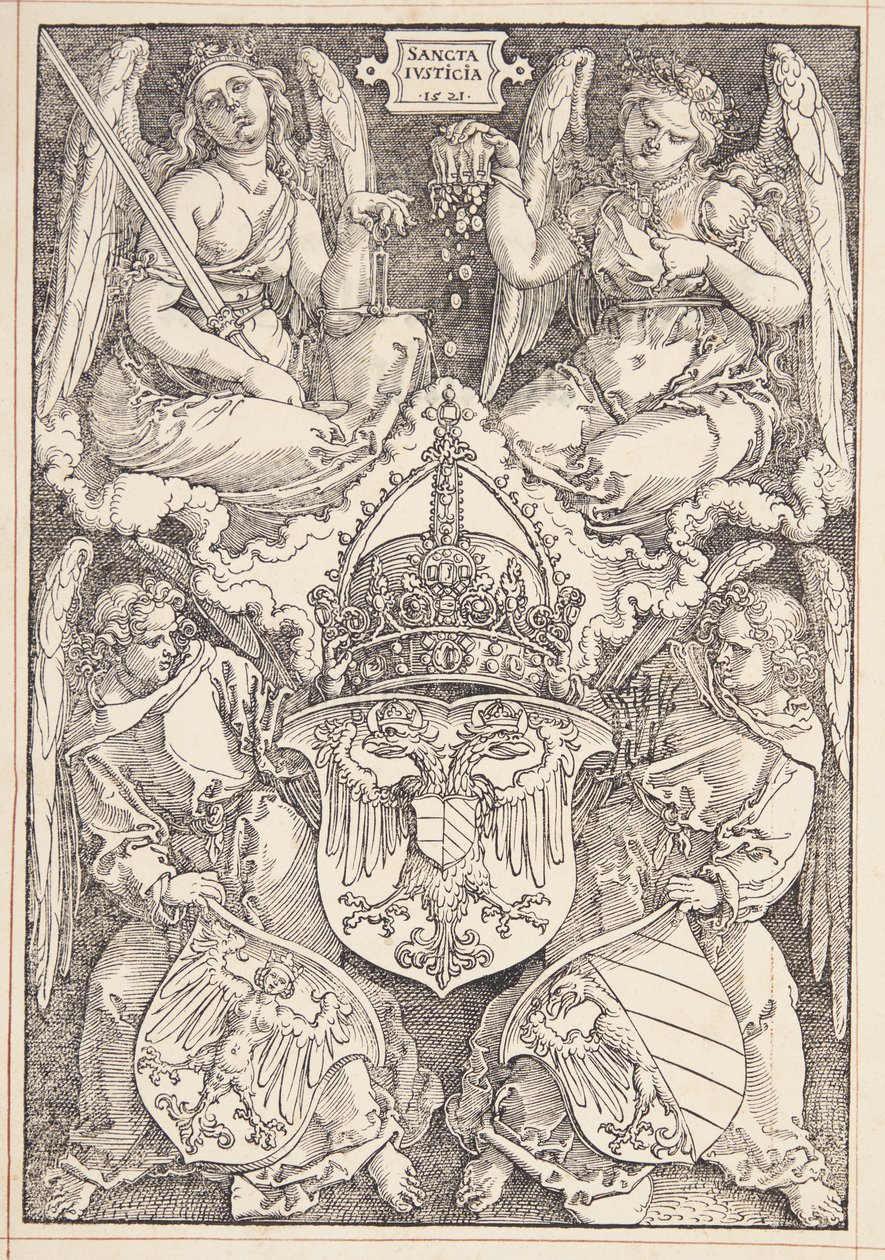 Wapen van het Rijk en de stad Neurenberg door Albrecht Dürer