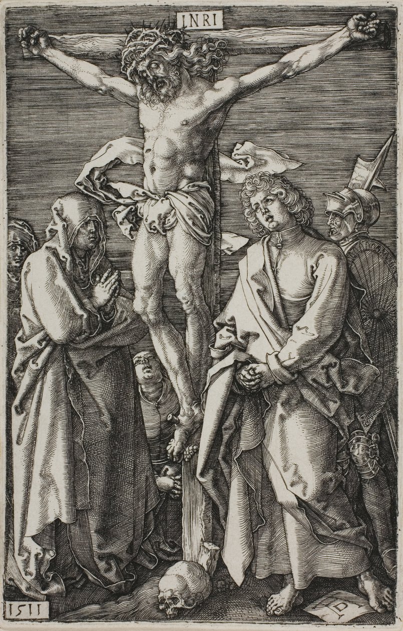 Kruisiging, uit De Gegraveerde Passie door Albrecht Dürer