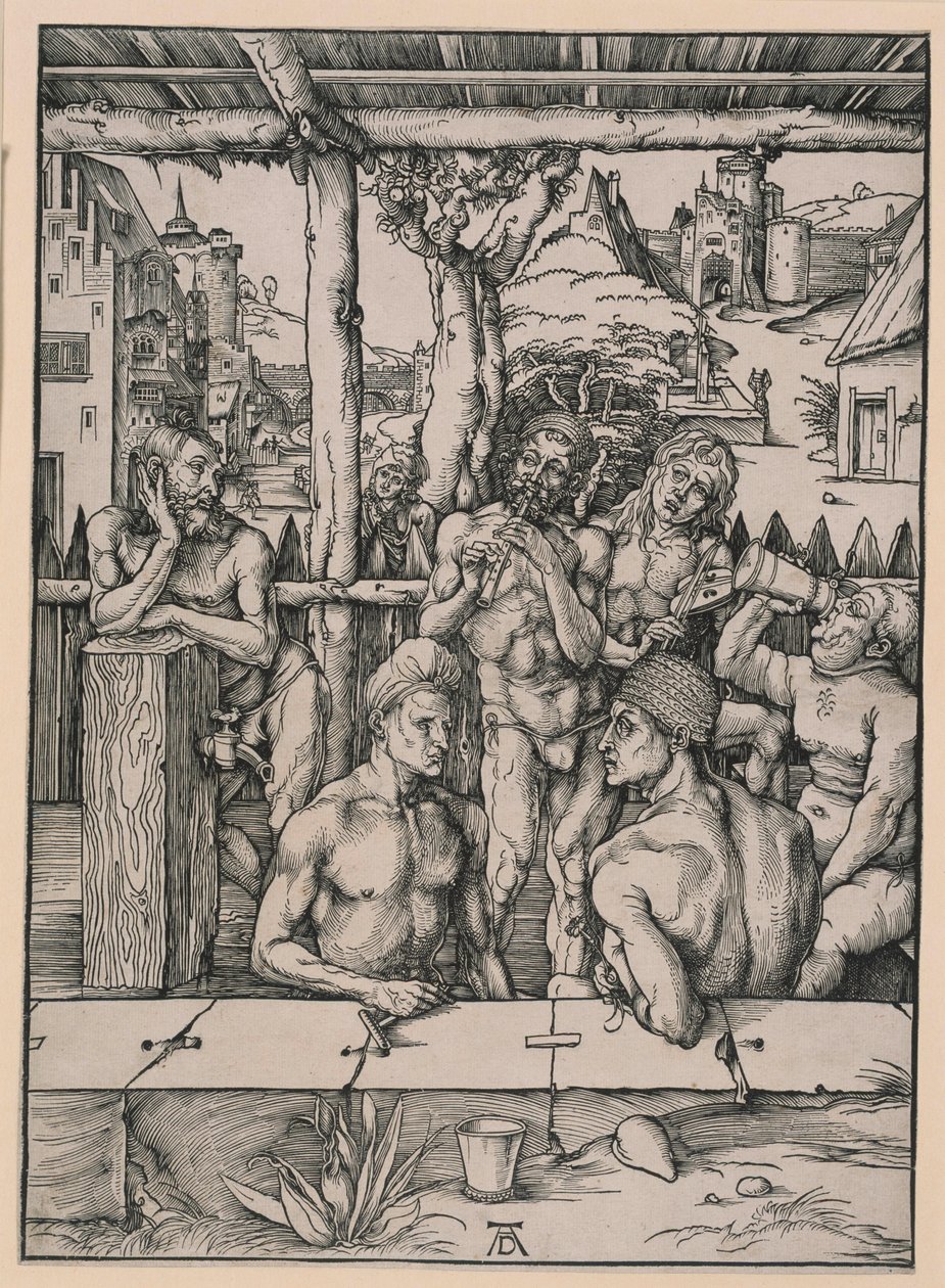 Het badhuis door Albrecht Dürer