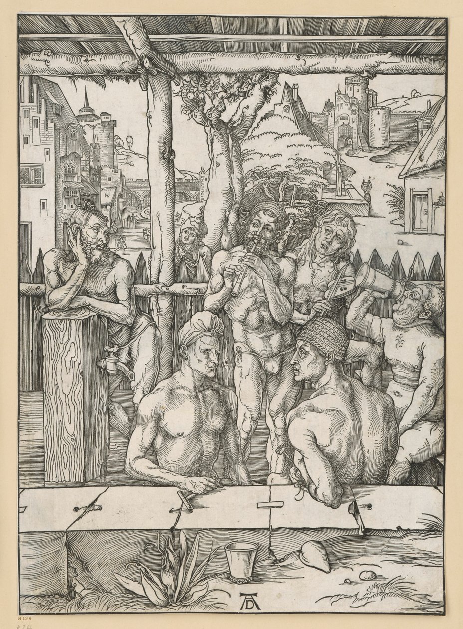 Het mannenbad door Albrecht Dürer